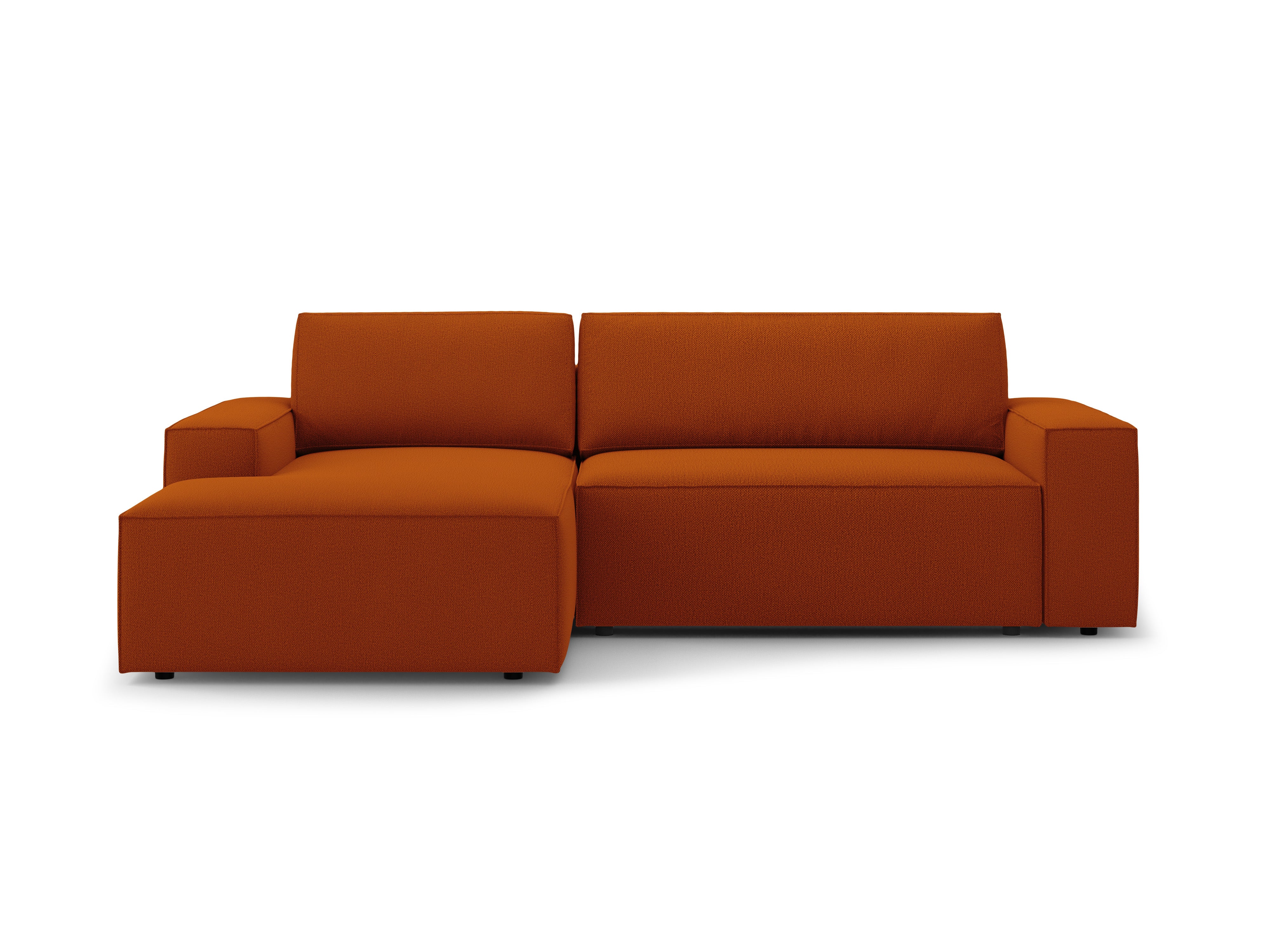 Left-sided corner sofa bed JODIE terracotta