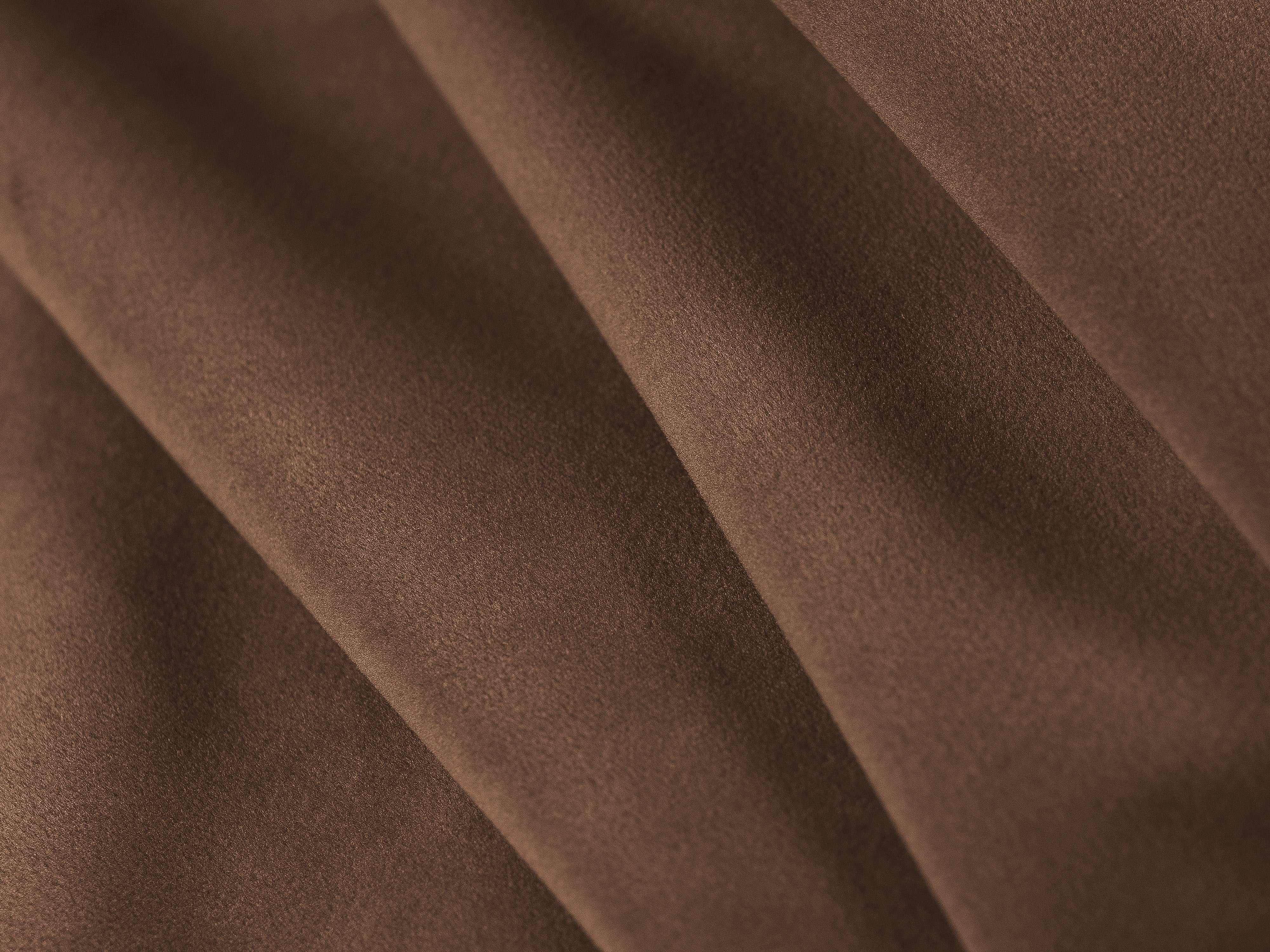 Left-facing velvet corner sofa for 4 people with sleeping function GLORIA chocolate