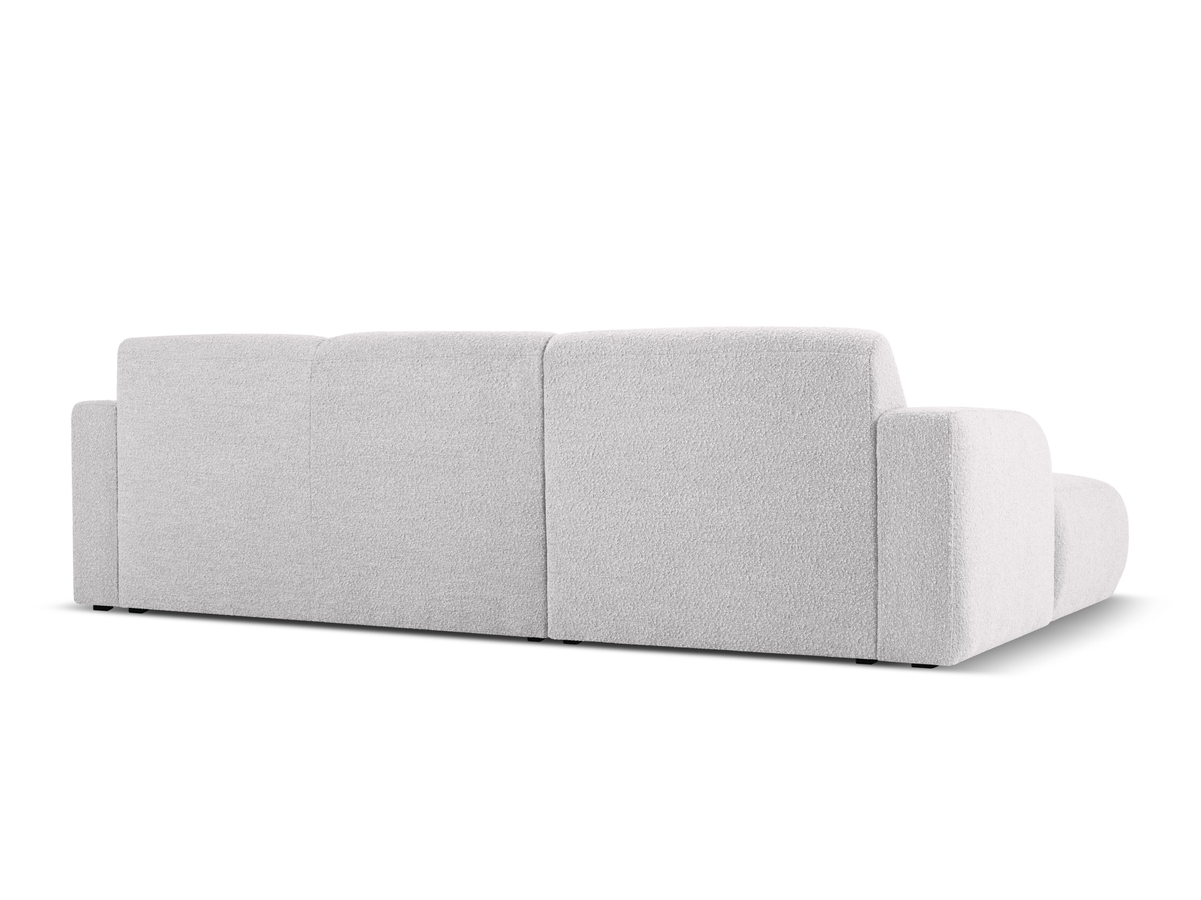 Narożnik w tkaninie boucle lewostronny MOLINO jasnoszary Micadoni Eye on Design