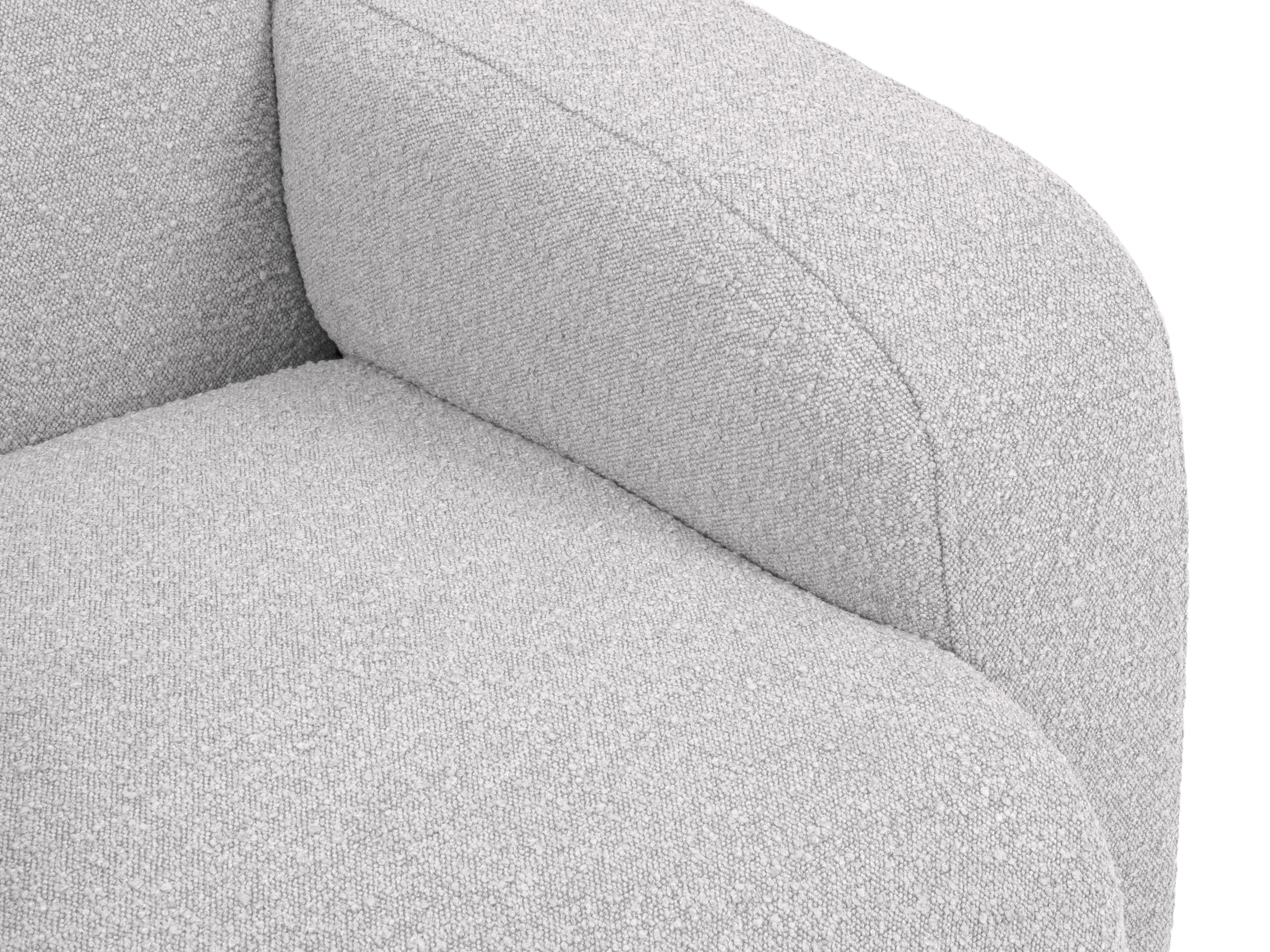 Narożnik w tkaninie boucle lewostronny MOLINO jasnoszary Micadoni Eye on Design