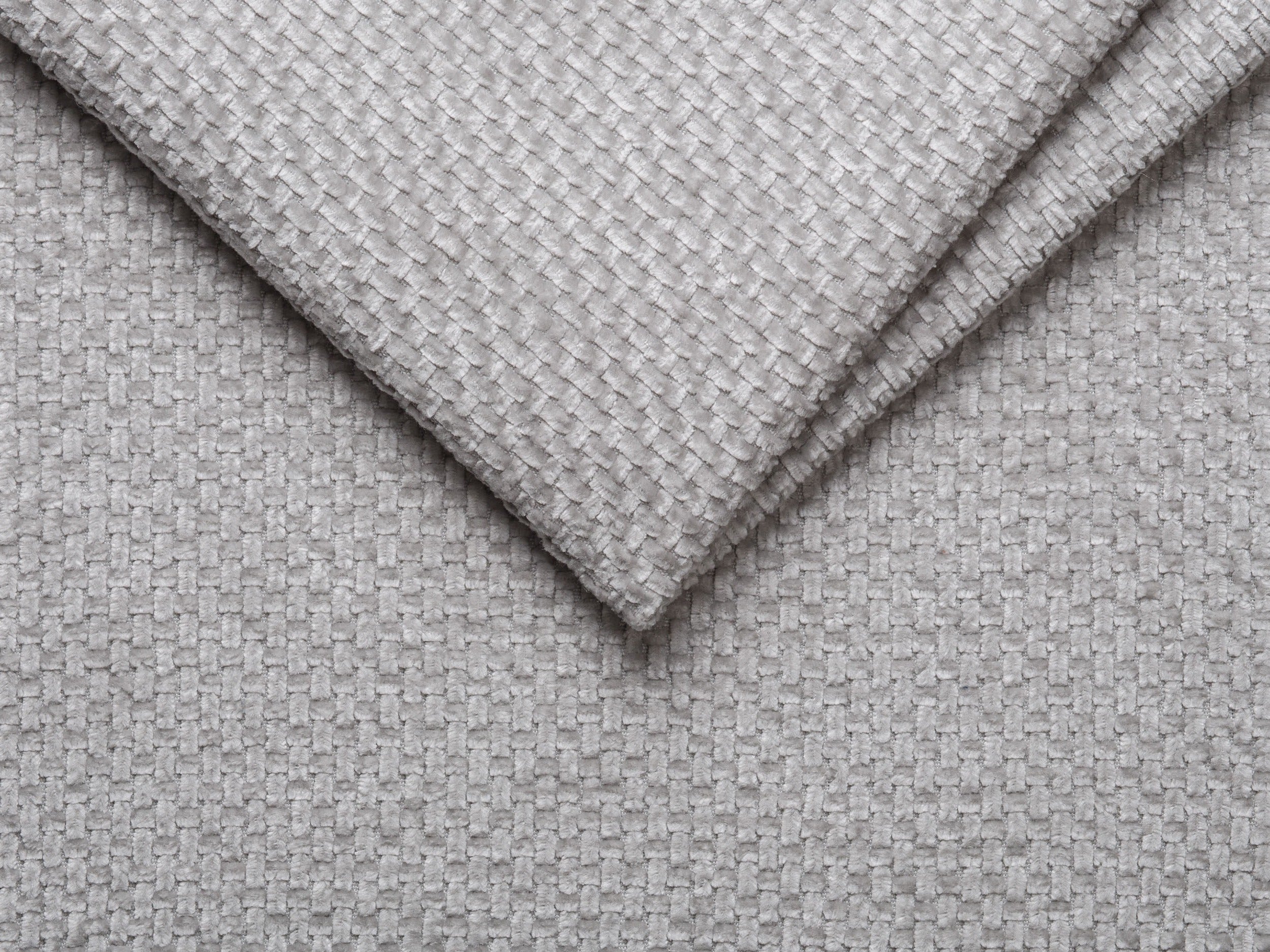 4-seater right-facing corner sofa MILEY gray chenille