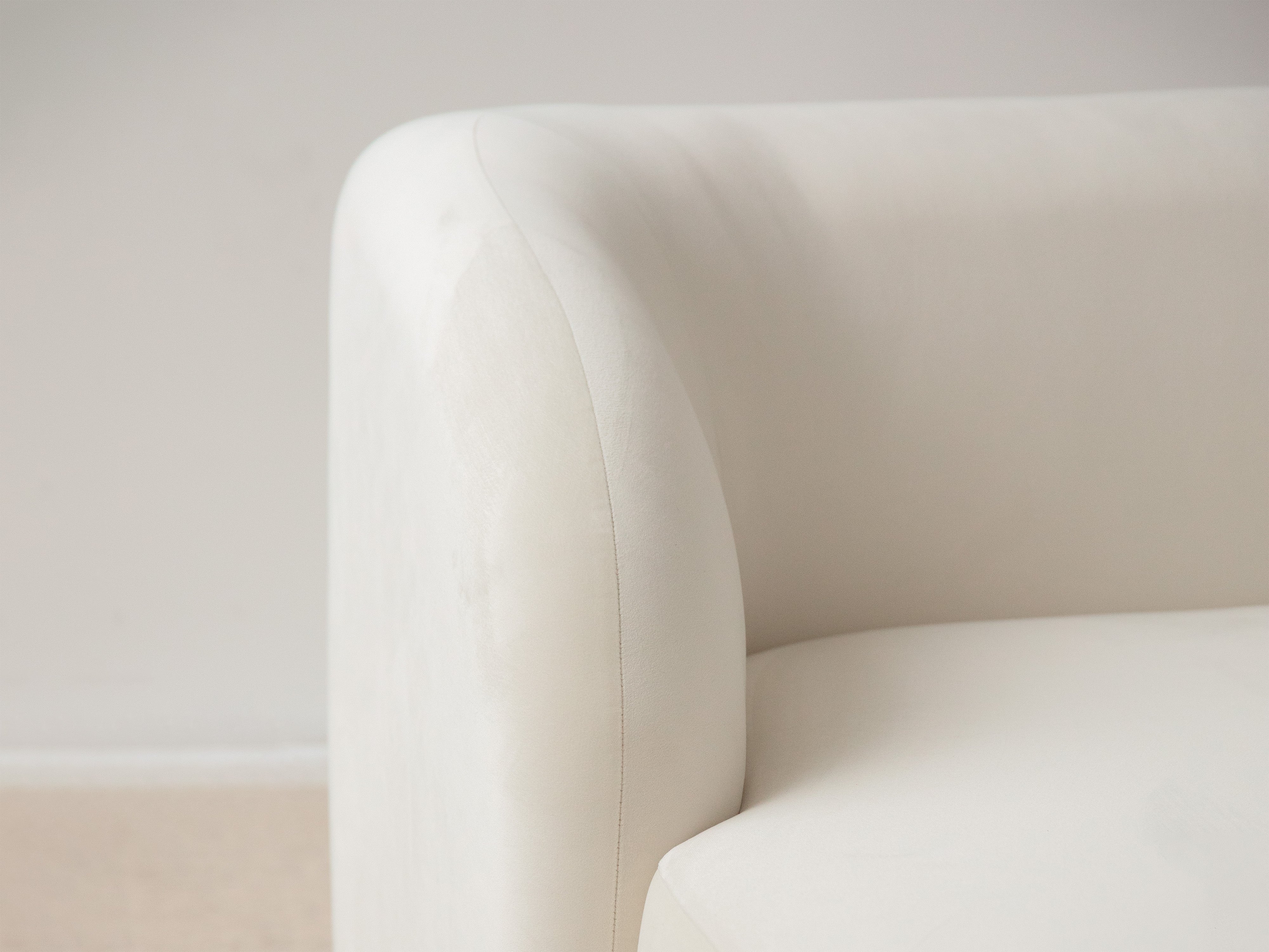 4-seater right-facing corner sofa MILEY white boucle