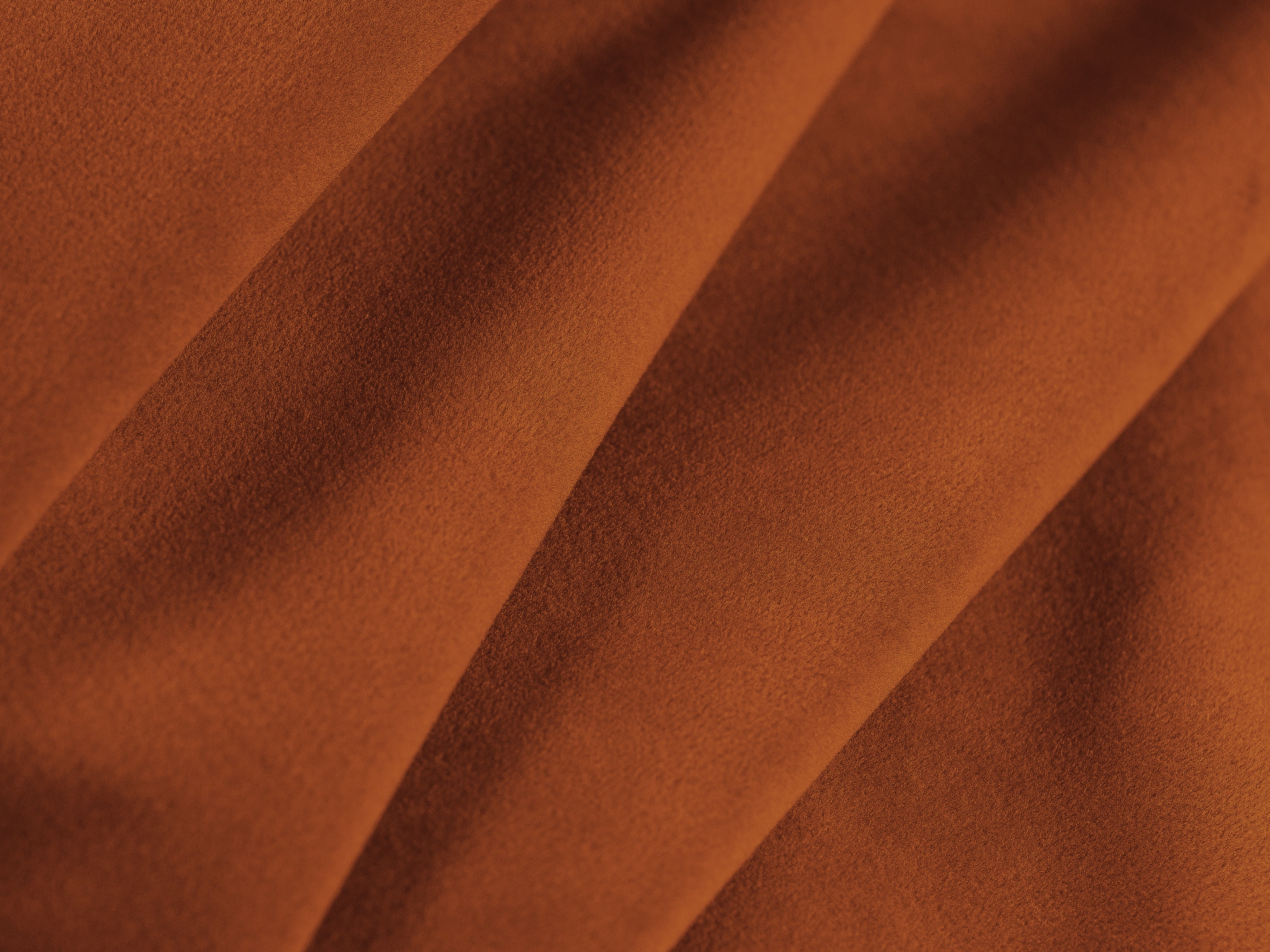 Left-facing velvet L-shaped corner sofa BEMY terracotta