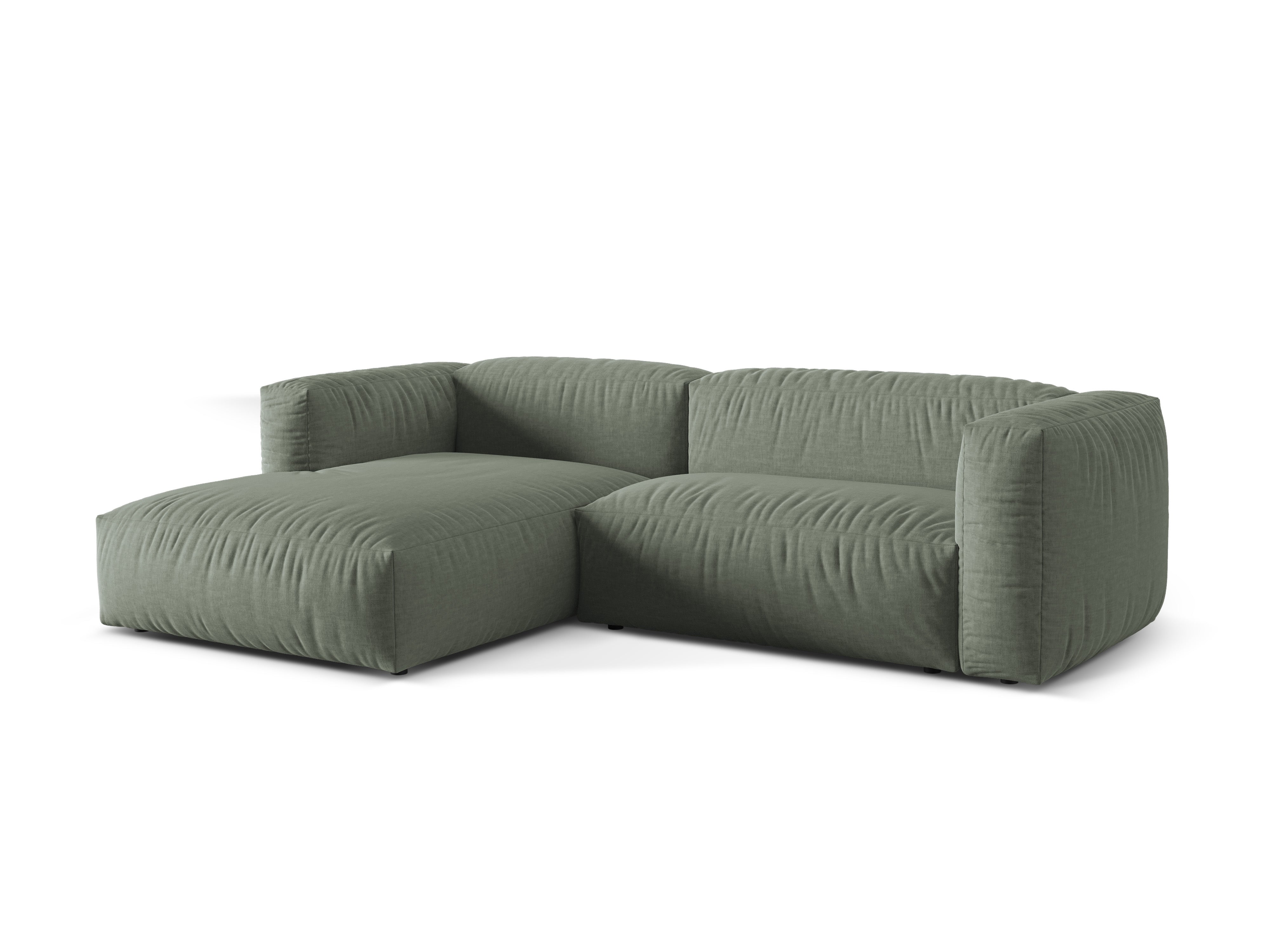 Left-hand corner of 2-person martin olive green
