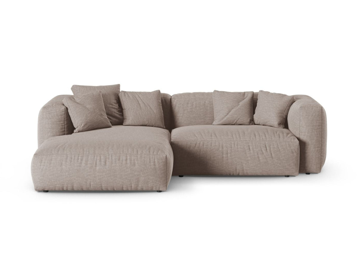 Narożnik lewostronny 2-osobowy XL MARTINA ciemnobeżowy – Micadoni