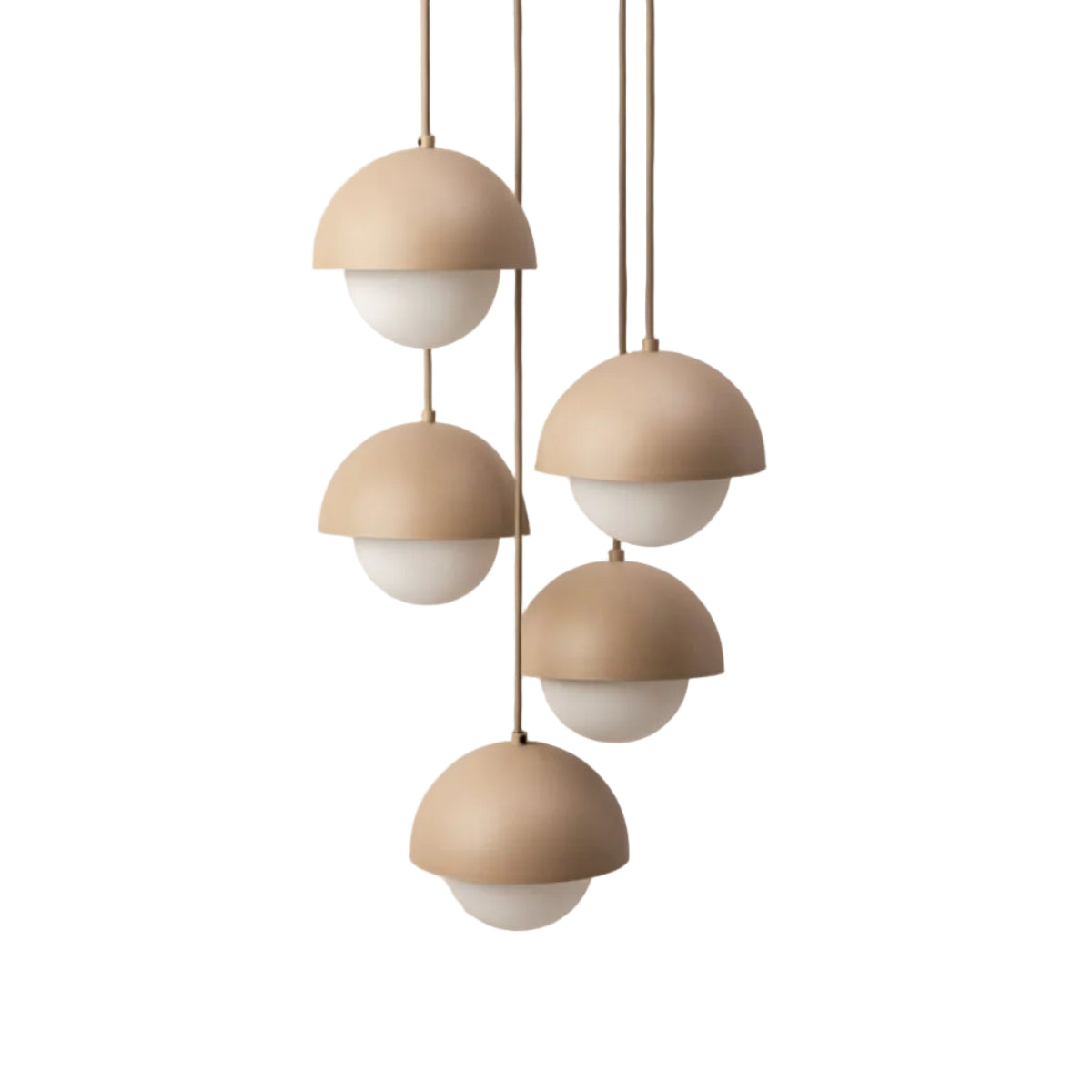 Lampa wisząca 5-punktowa KORA piaskowy – Micadoni