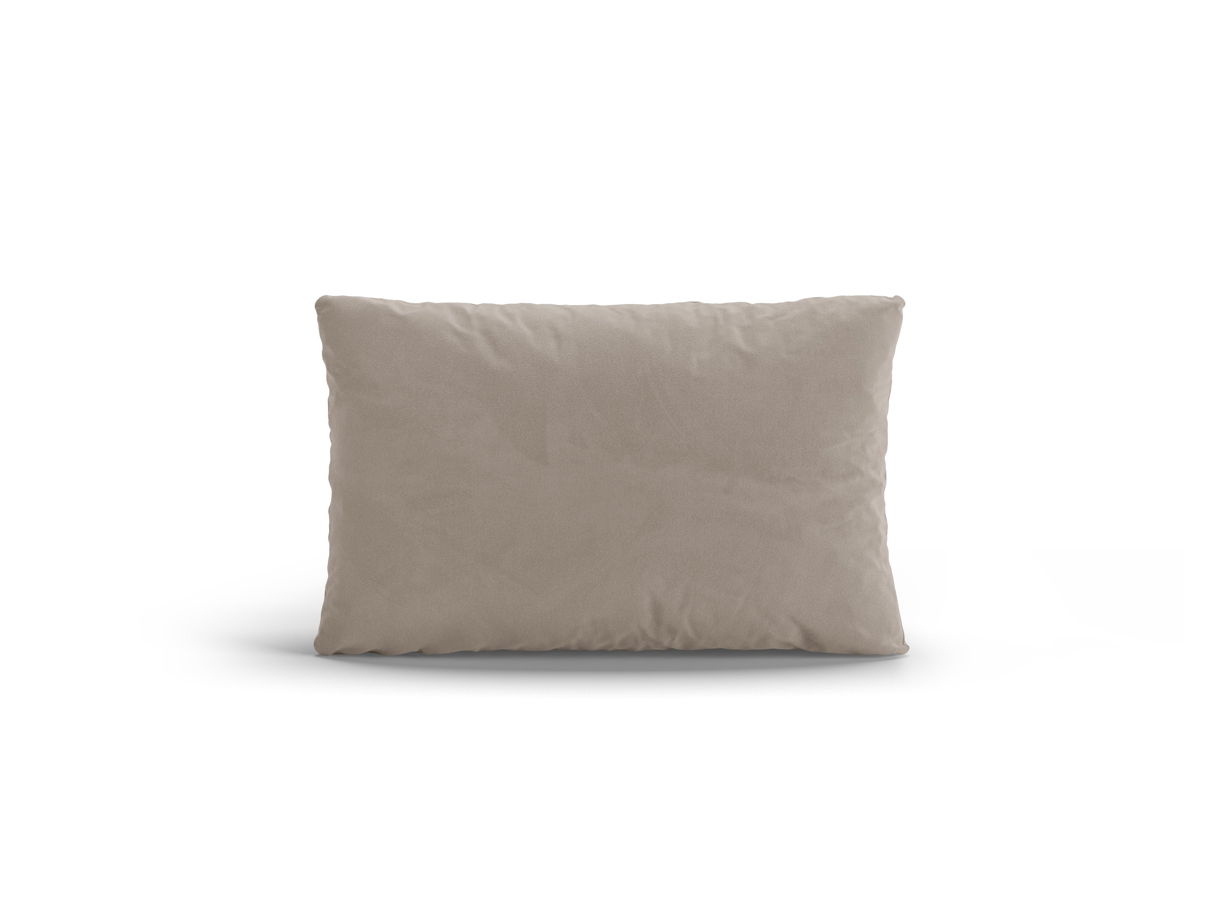 Vankúš z jemného zamatového materiálu POPPY svetlo béžový
