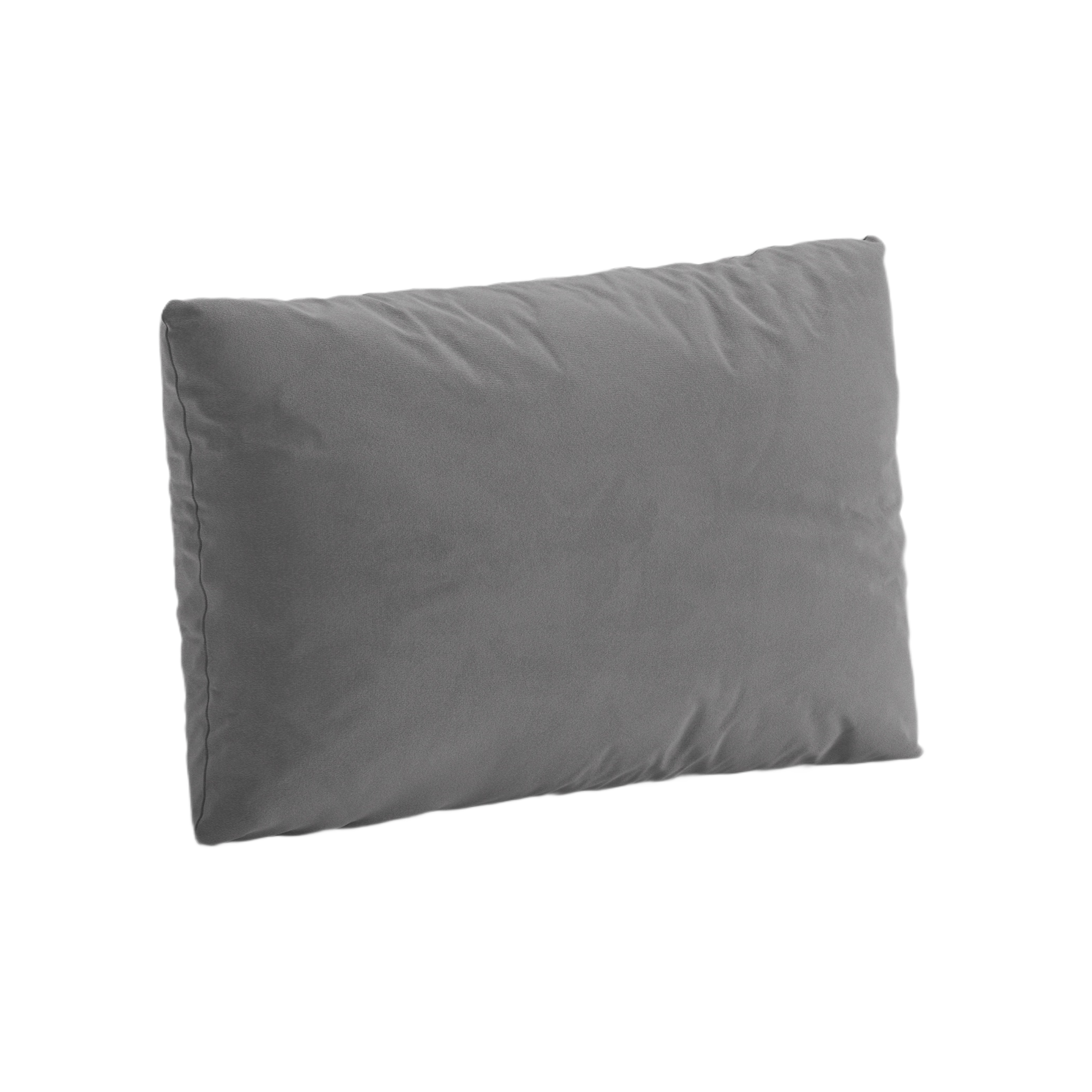 Vankúš z jemného zamatového materiálu POPPY svetlosivý