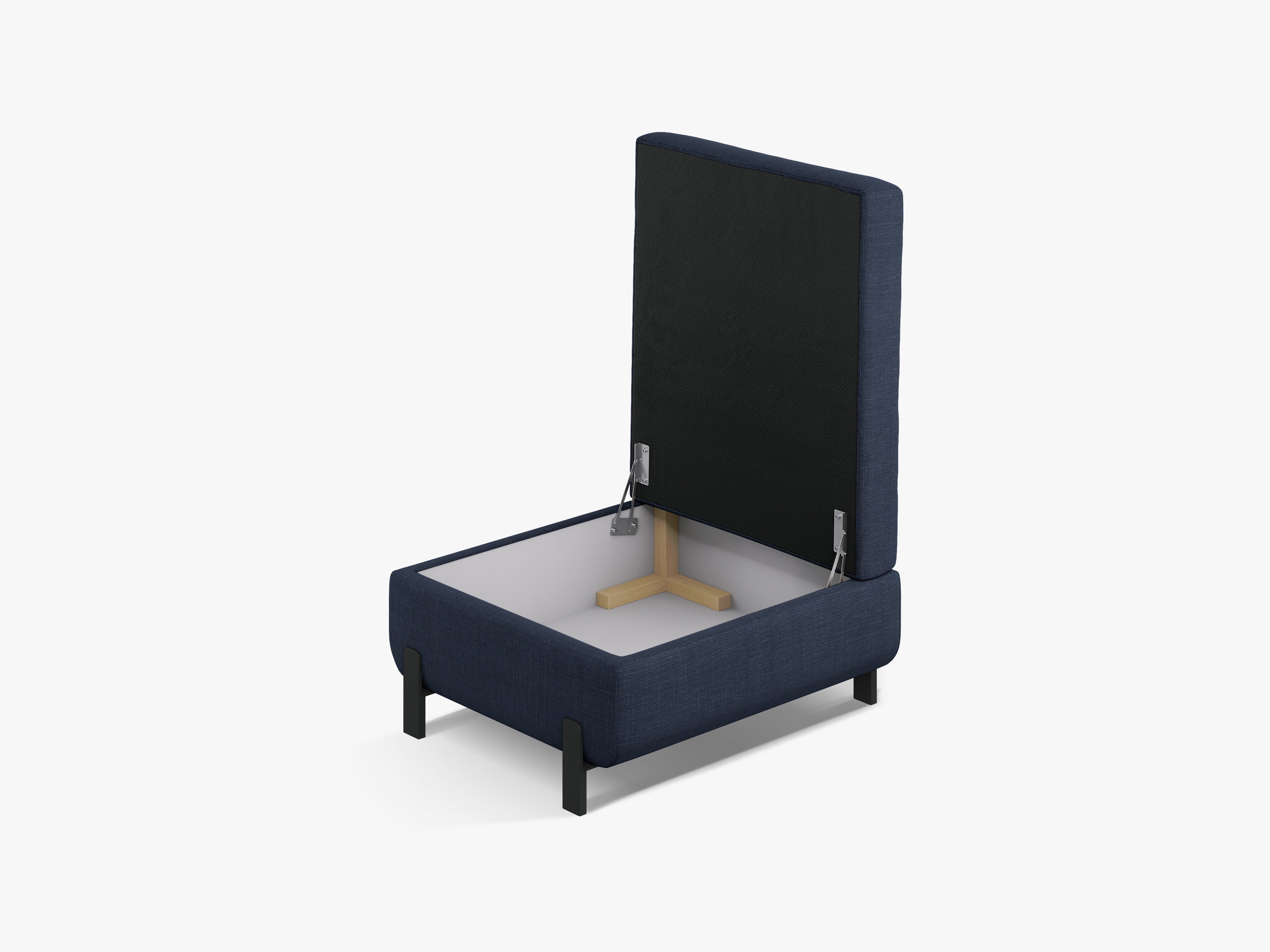 Puf so schránkou GLORIA modrý šenil