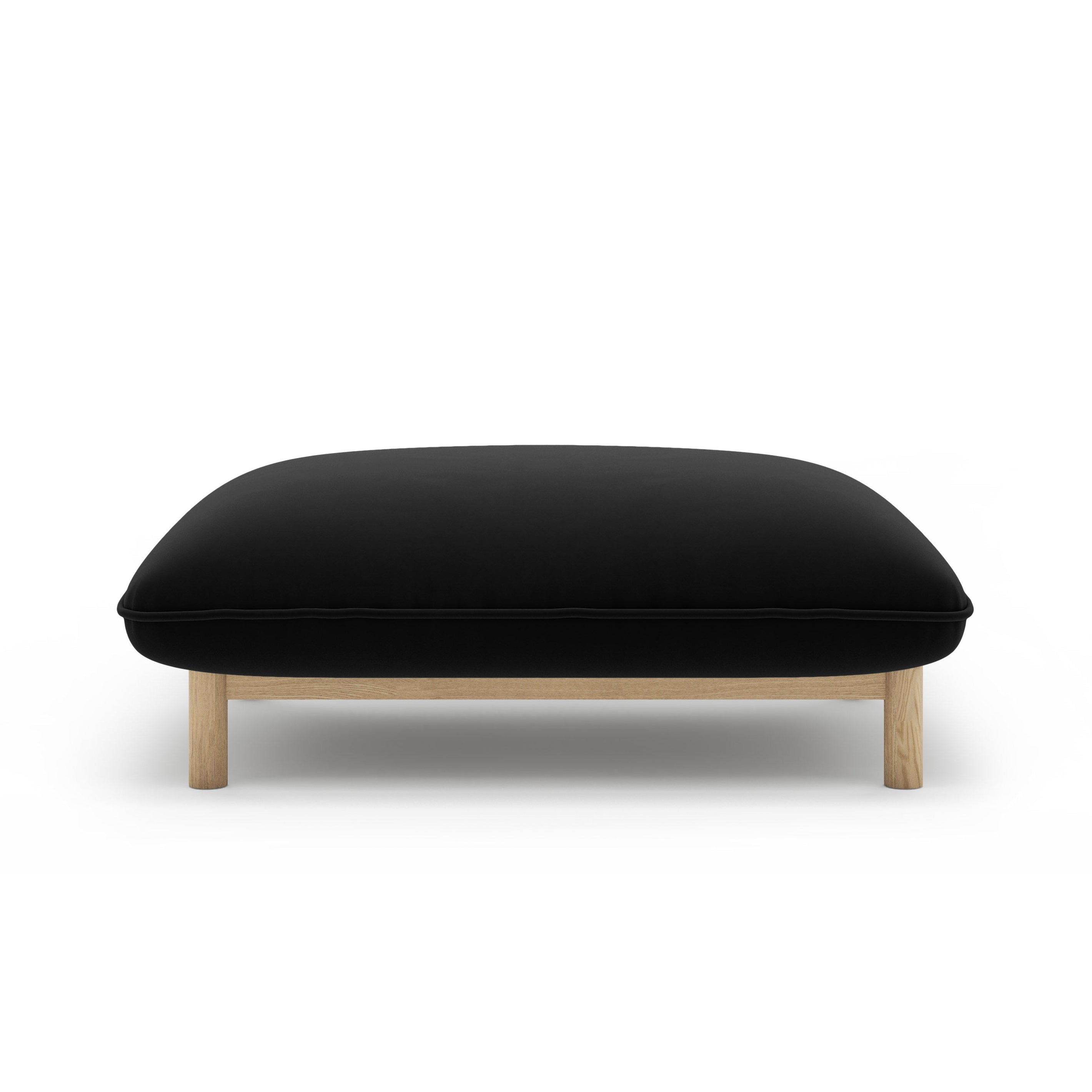 Puf zamatový ADA čierny