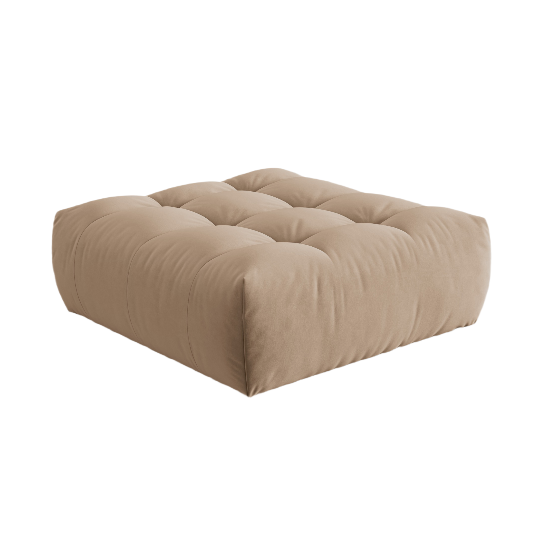 Bloom Velvet Pouf Sand