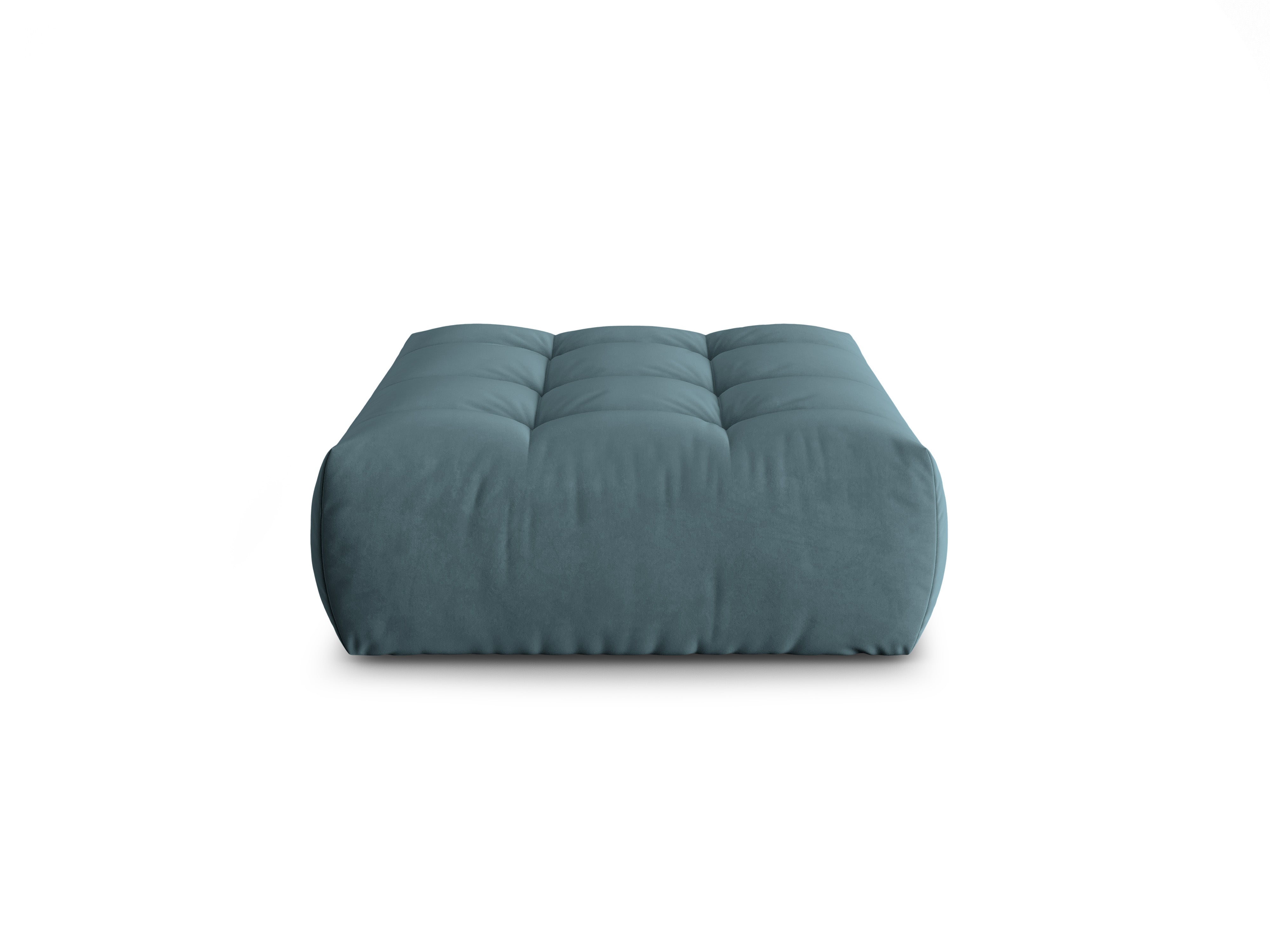 Velvet Pouf BLOOM Light Blue