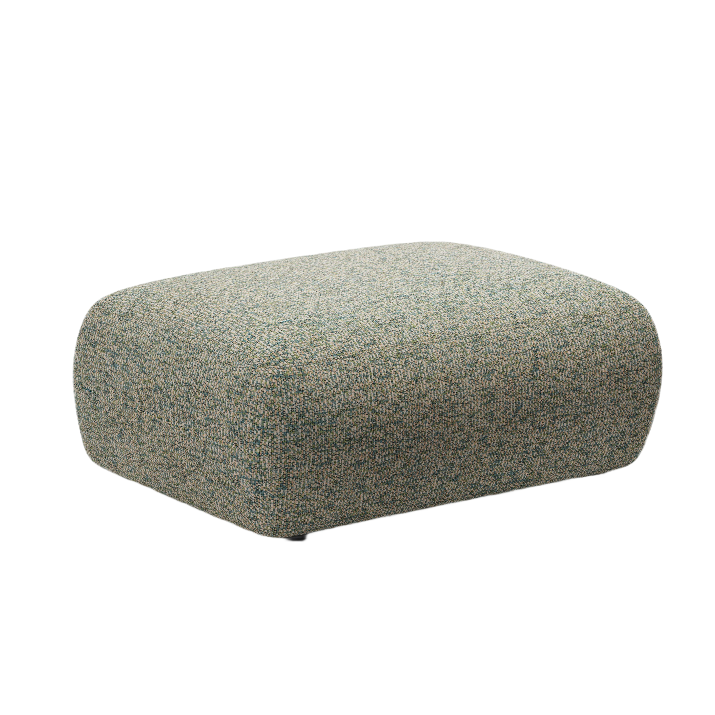 Rectangular Pouf KATE Light Green Melange