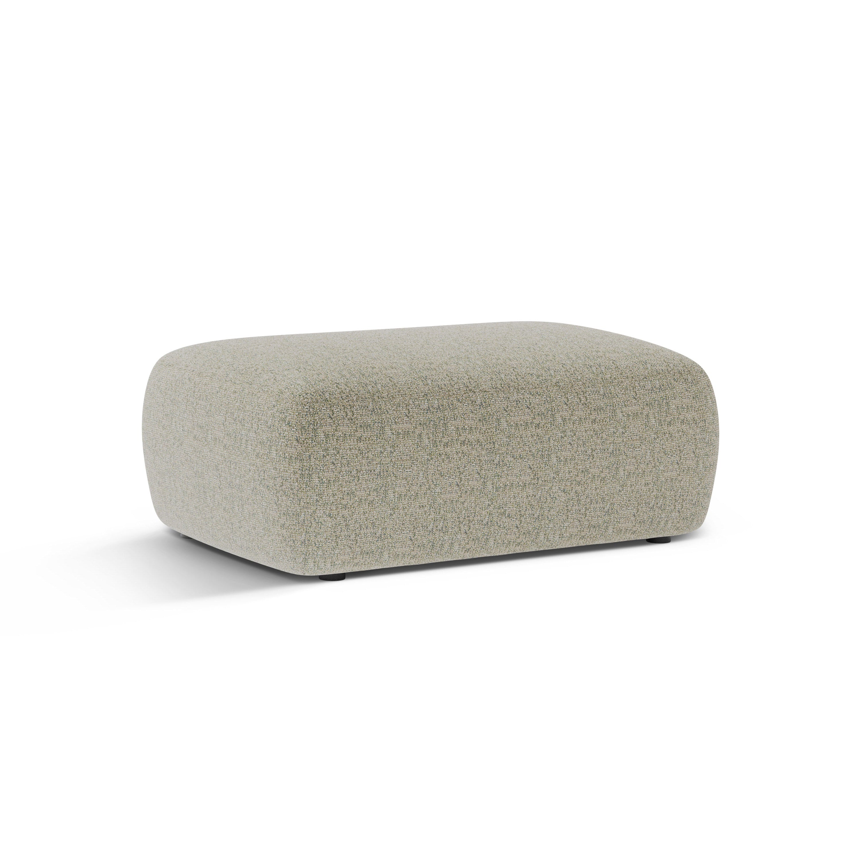 Rectangular Pouf KATE Light Green Melange