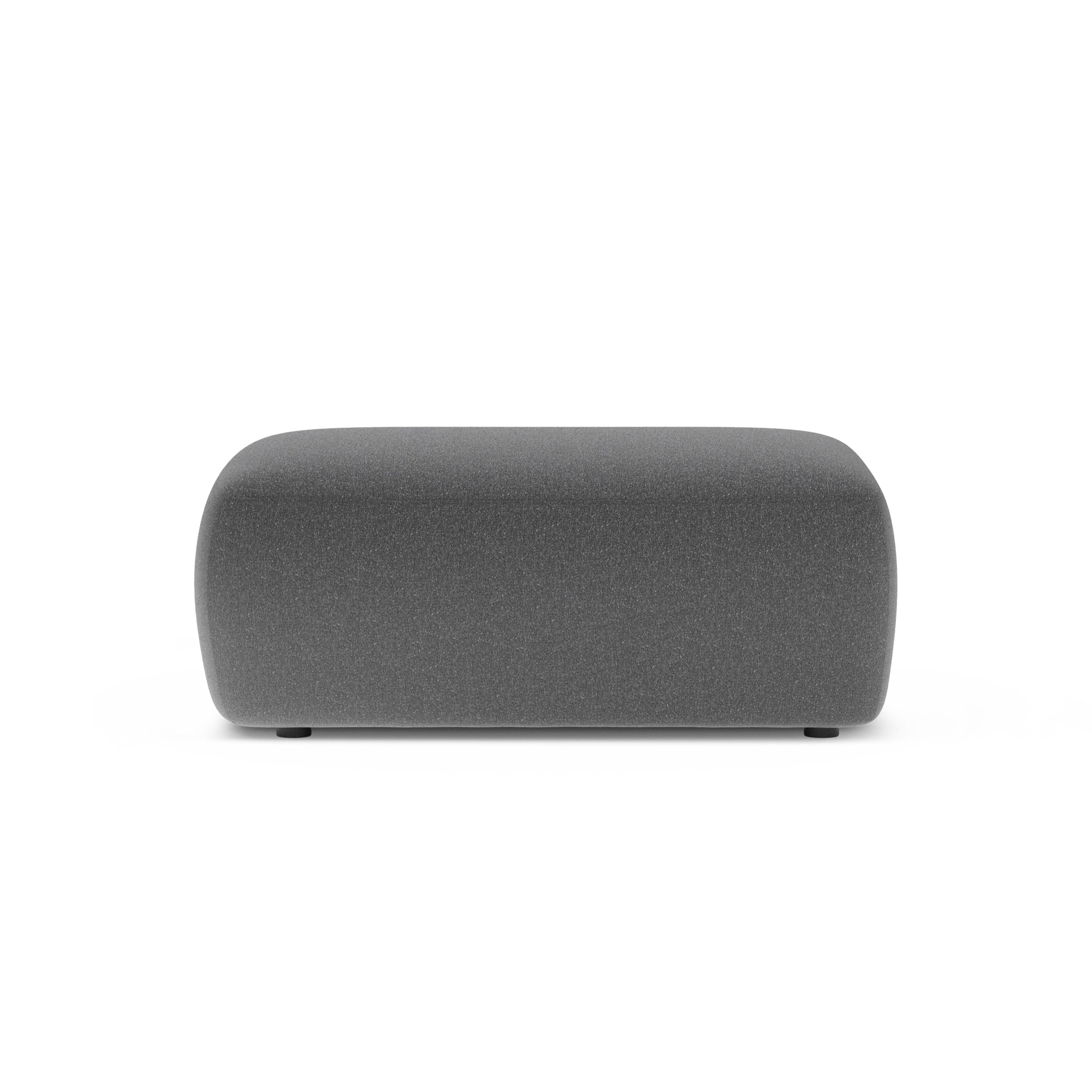 Rectangular Puff KATE Dark Gray Melange