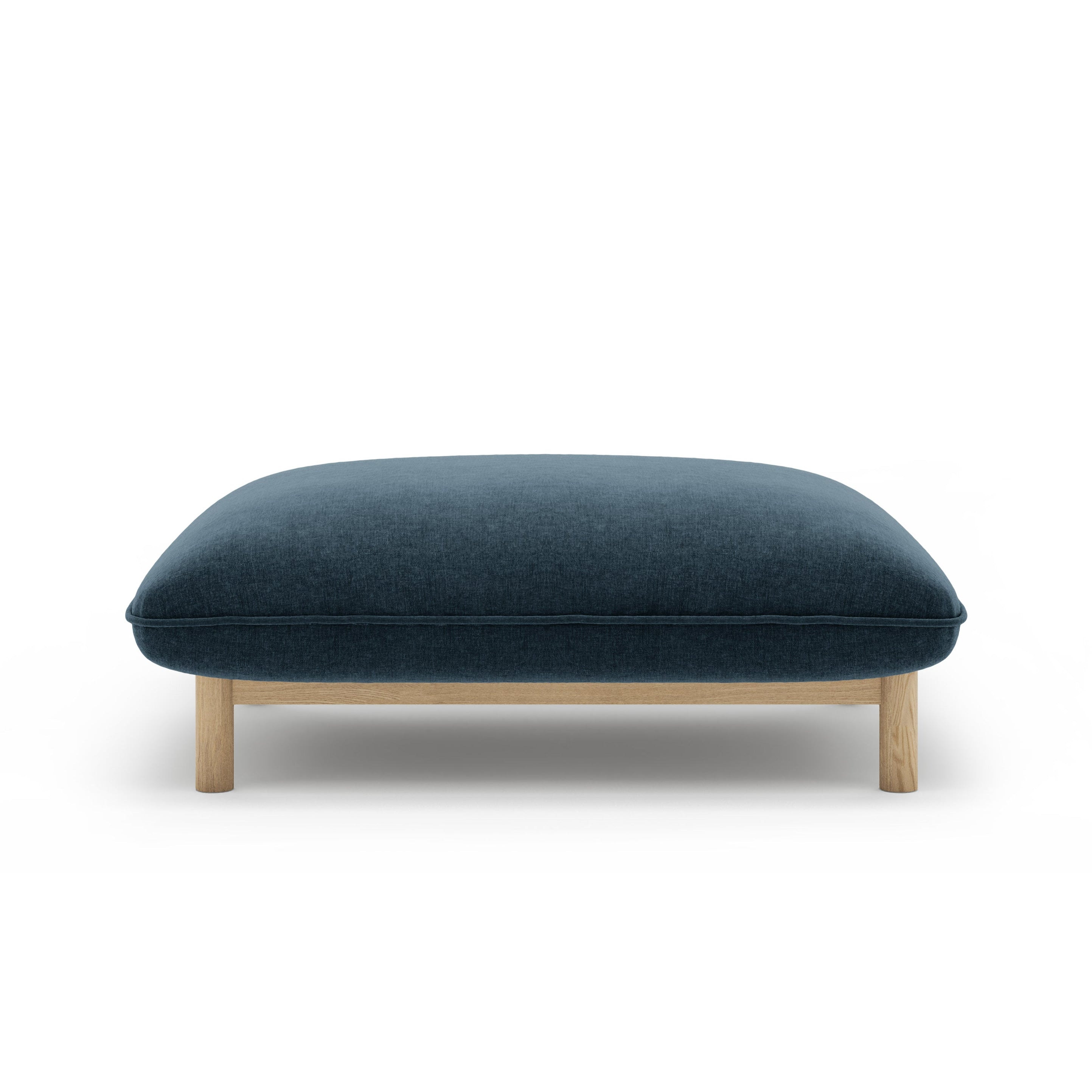 ADA pouf marine blue chenille