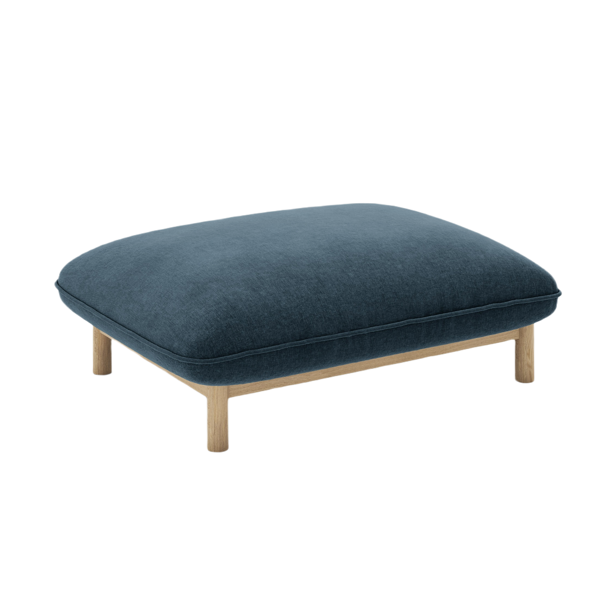 ADA pouf marine blue chenille