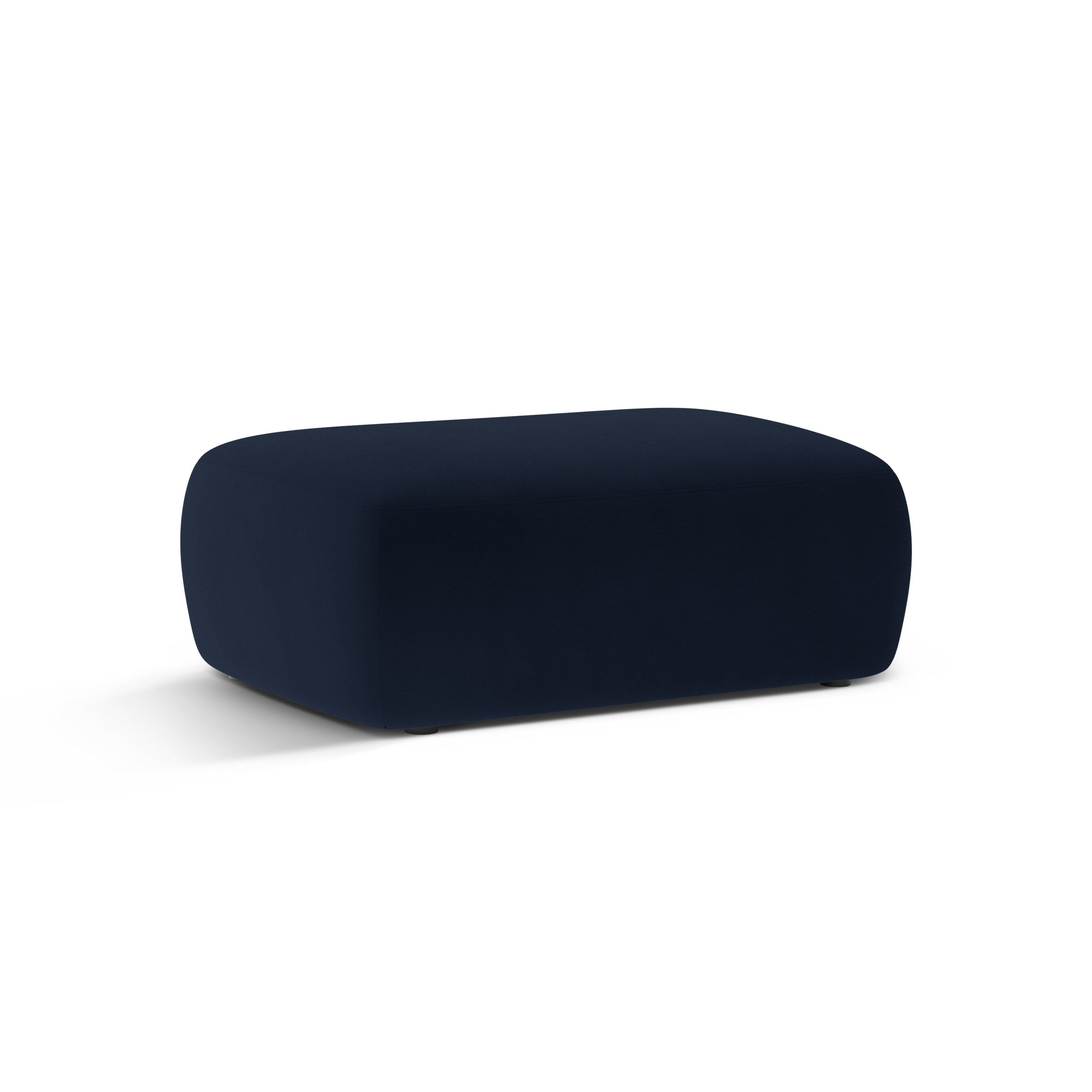 Rectangular Velvet Pouf KATE Royal Blue