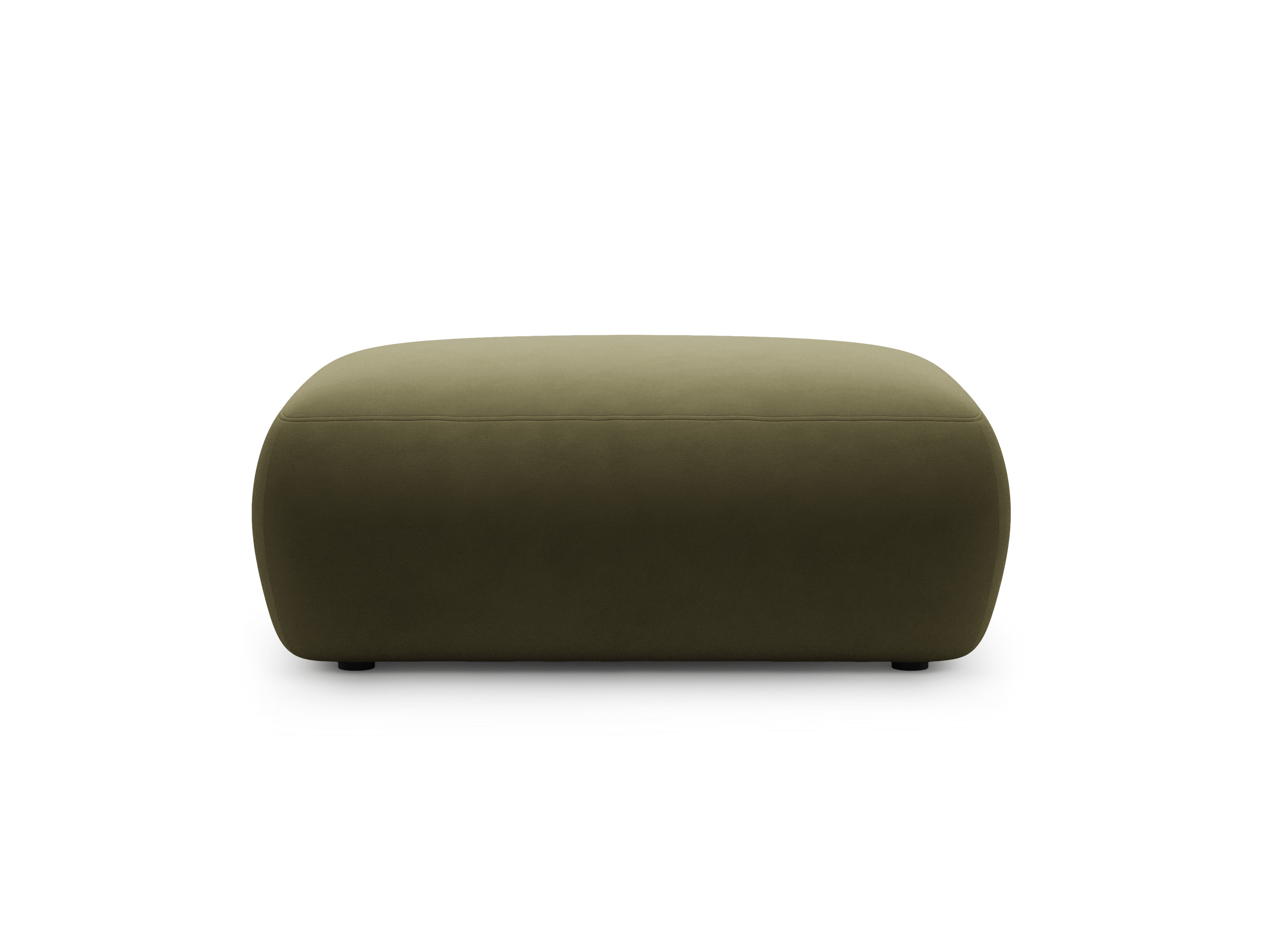 Rectangular Velvet Pouf KATE Green