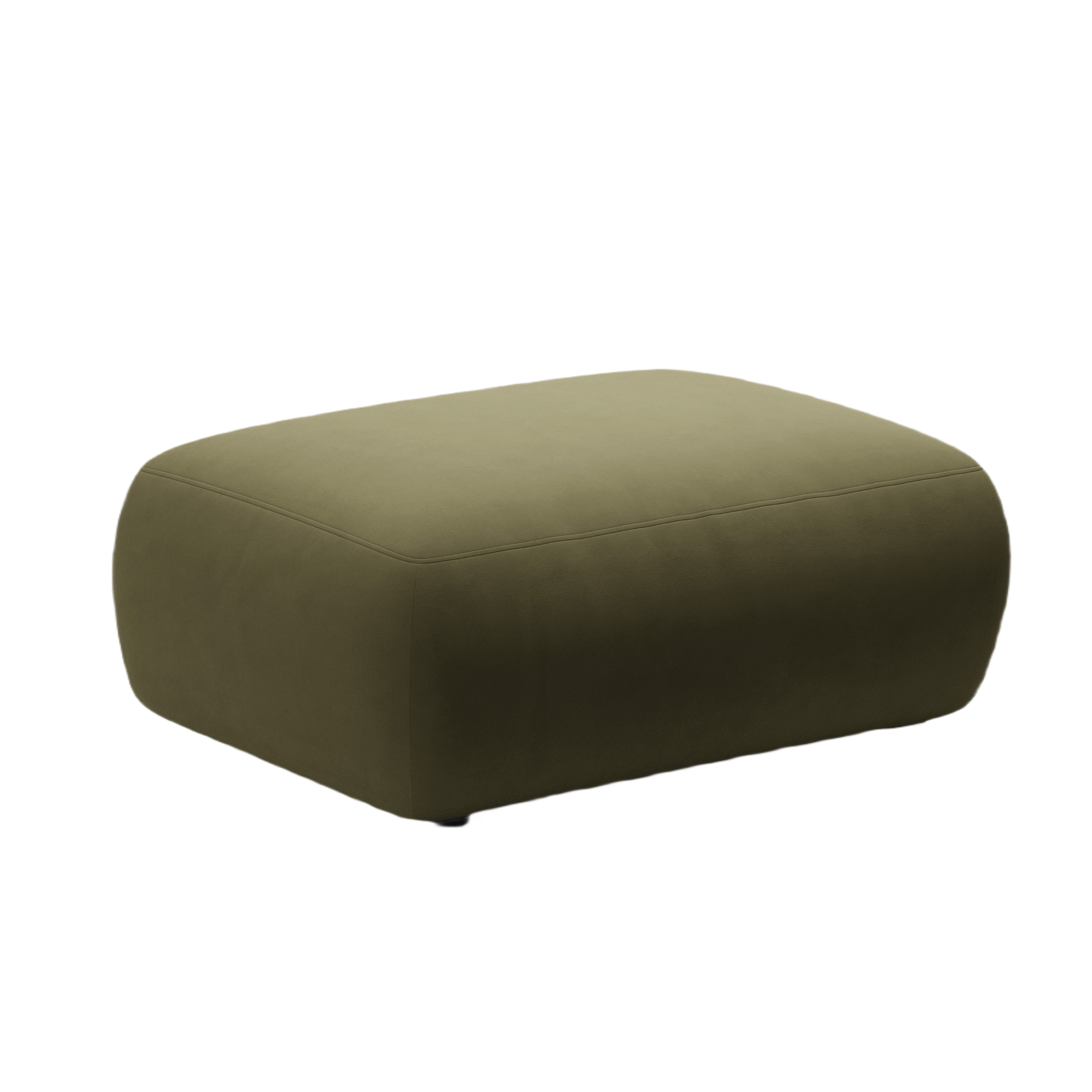 Rectangular Velvet Pouf KATE Green