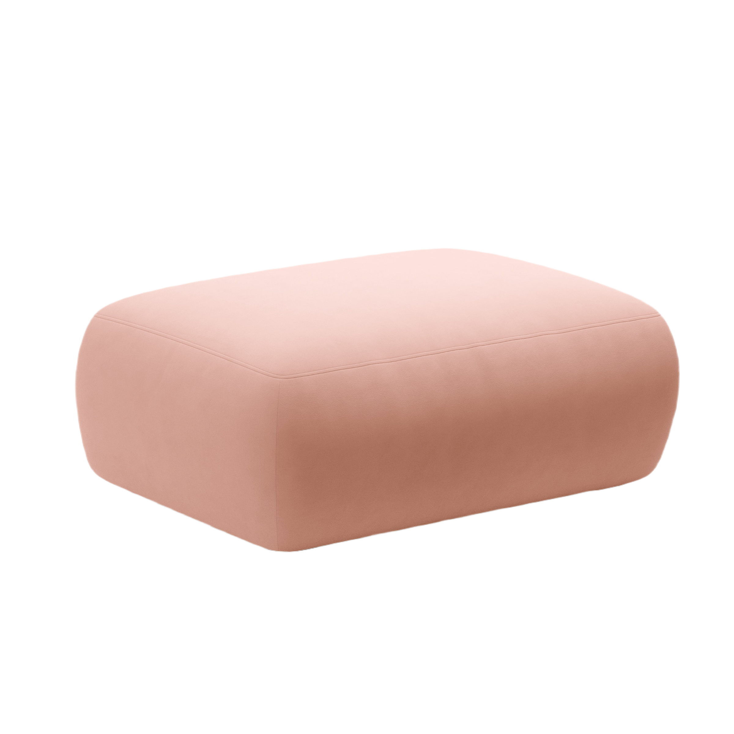 Rectangular Velvet Pouf KATE Pink