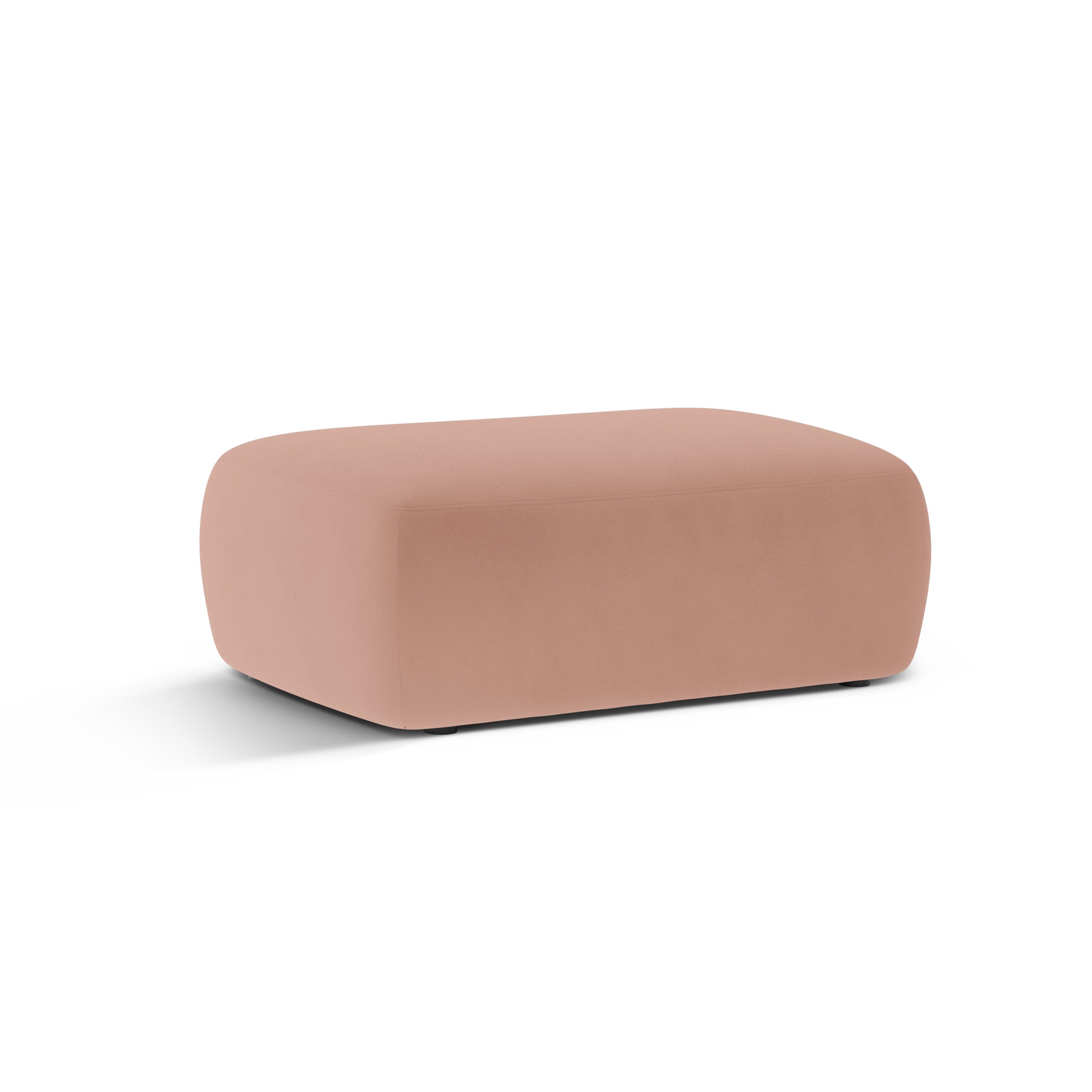 Rectangular Velvet Pouf KATE Pink