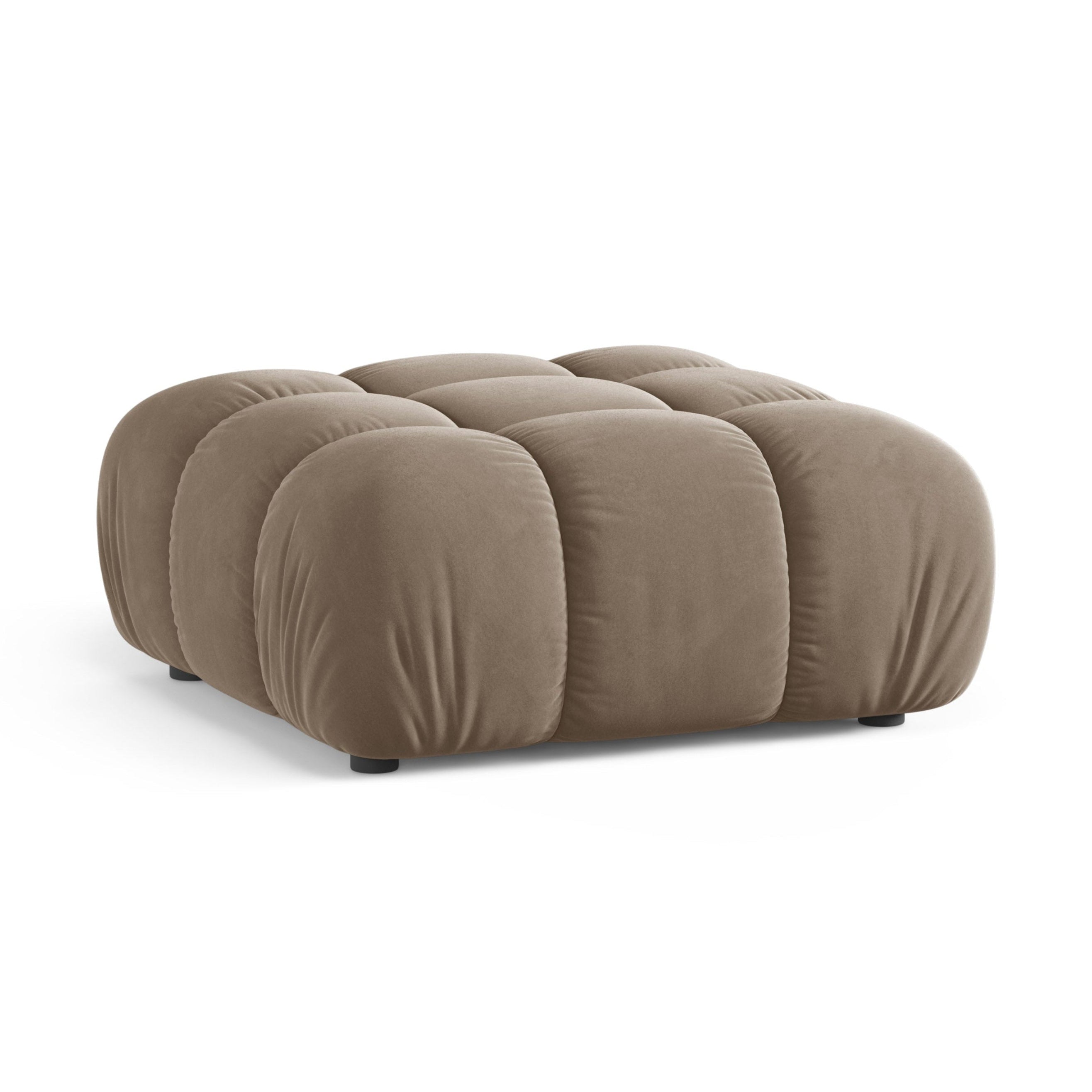 Puf / modul zamatový BELLIS cappuccino