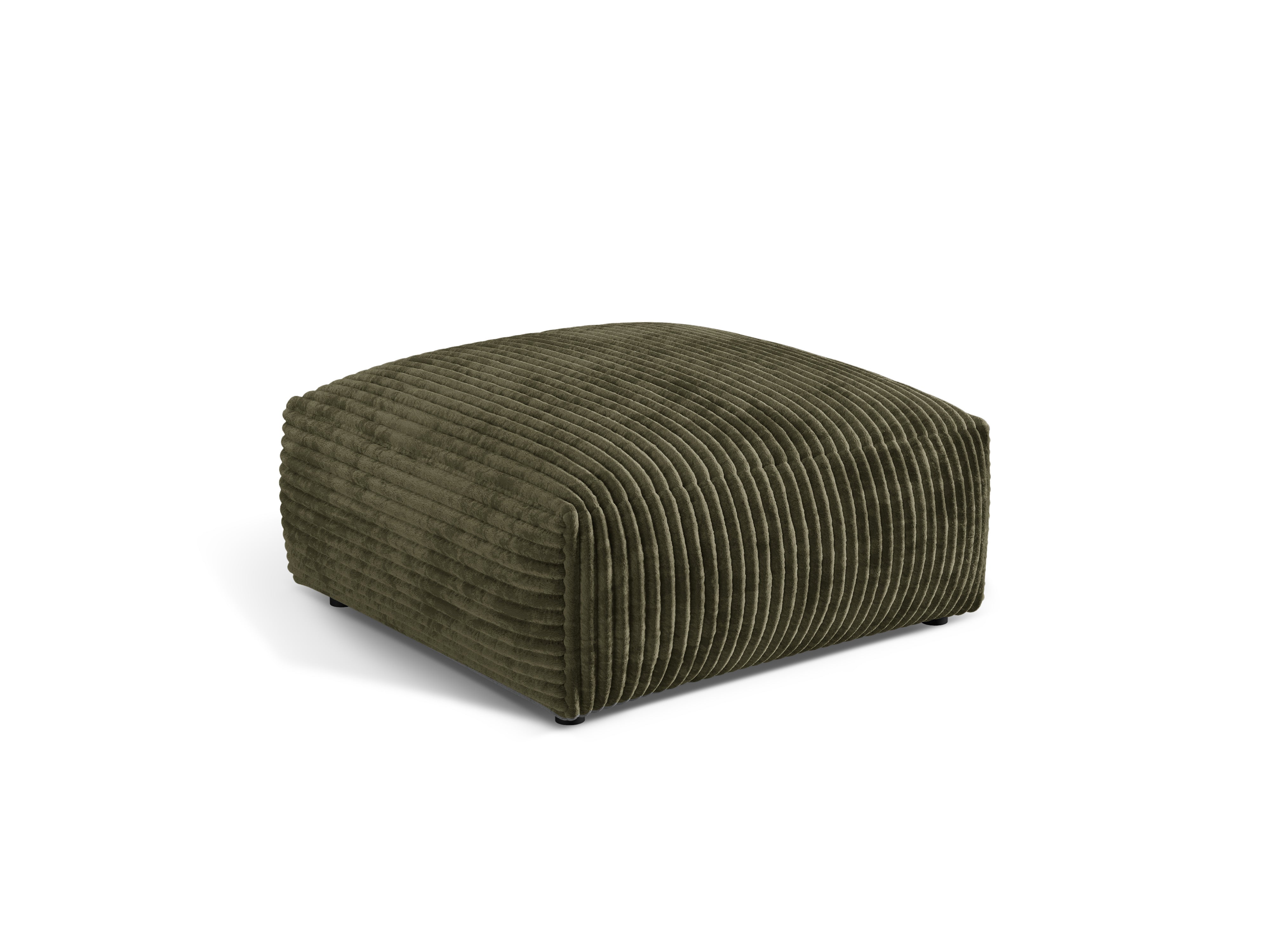 Pouf martina green corduroy