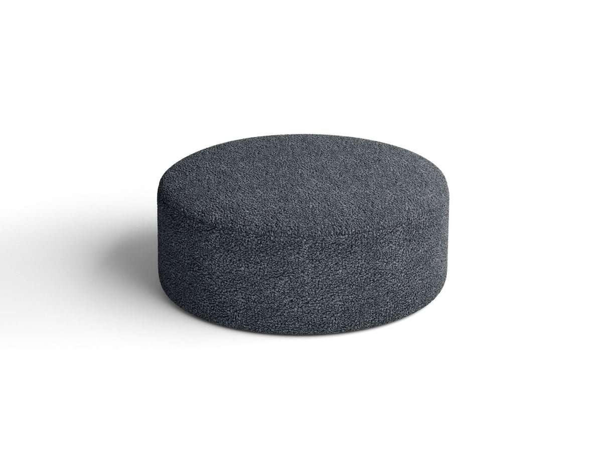 Puf DIA ciemnoszary puszysty boucle – ujęcie 7