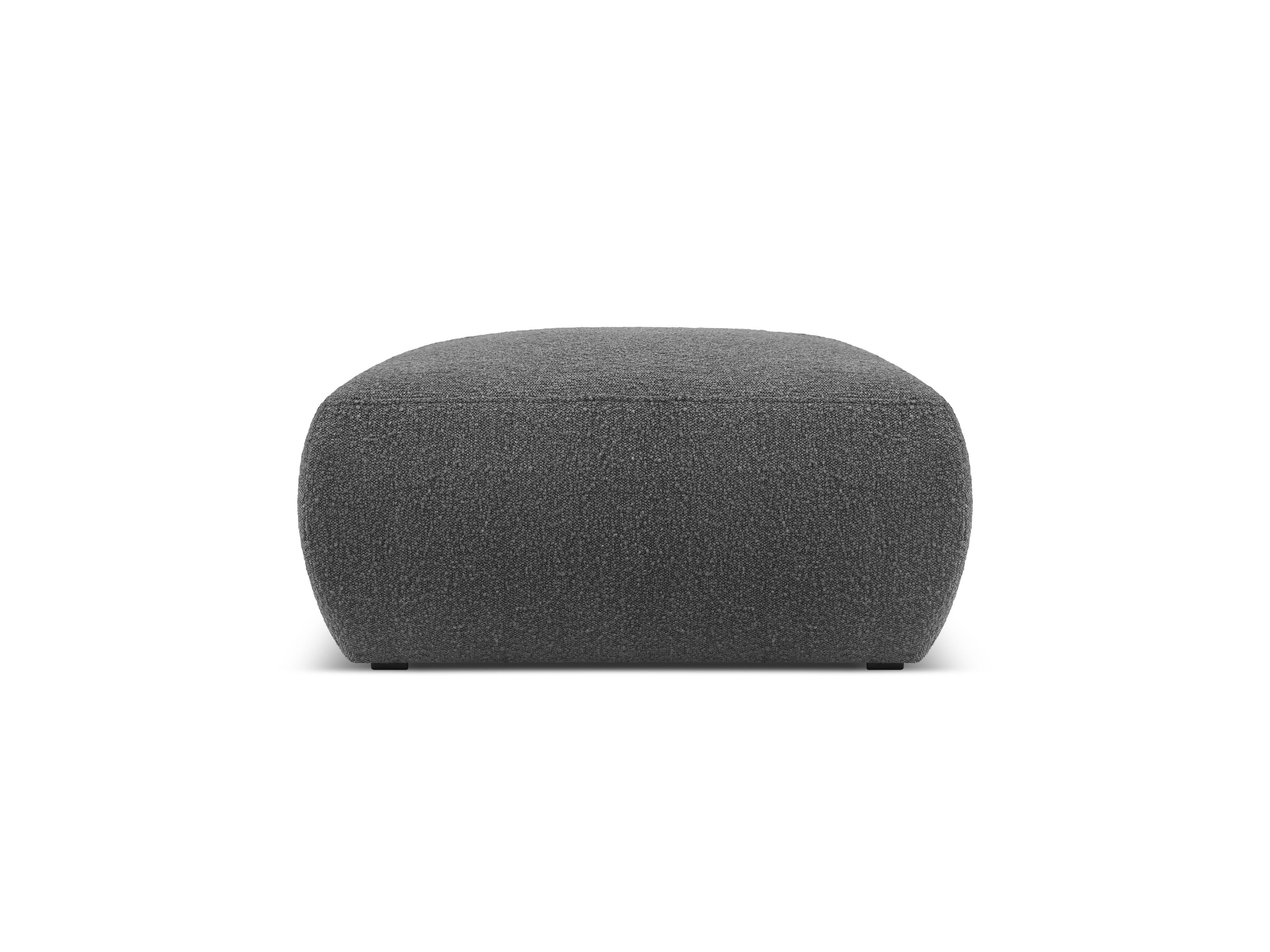 Puf w tkaninie boucle MOLINO ciemnoszary Micadoni Eye on Design