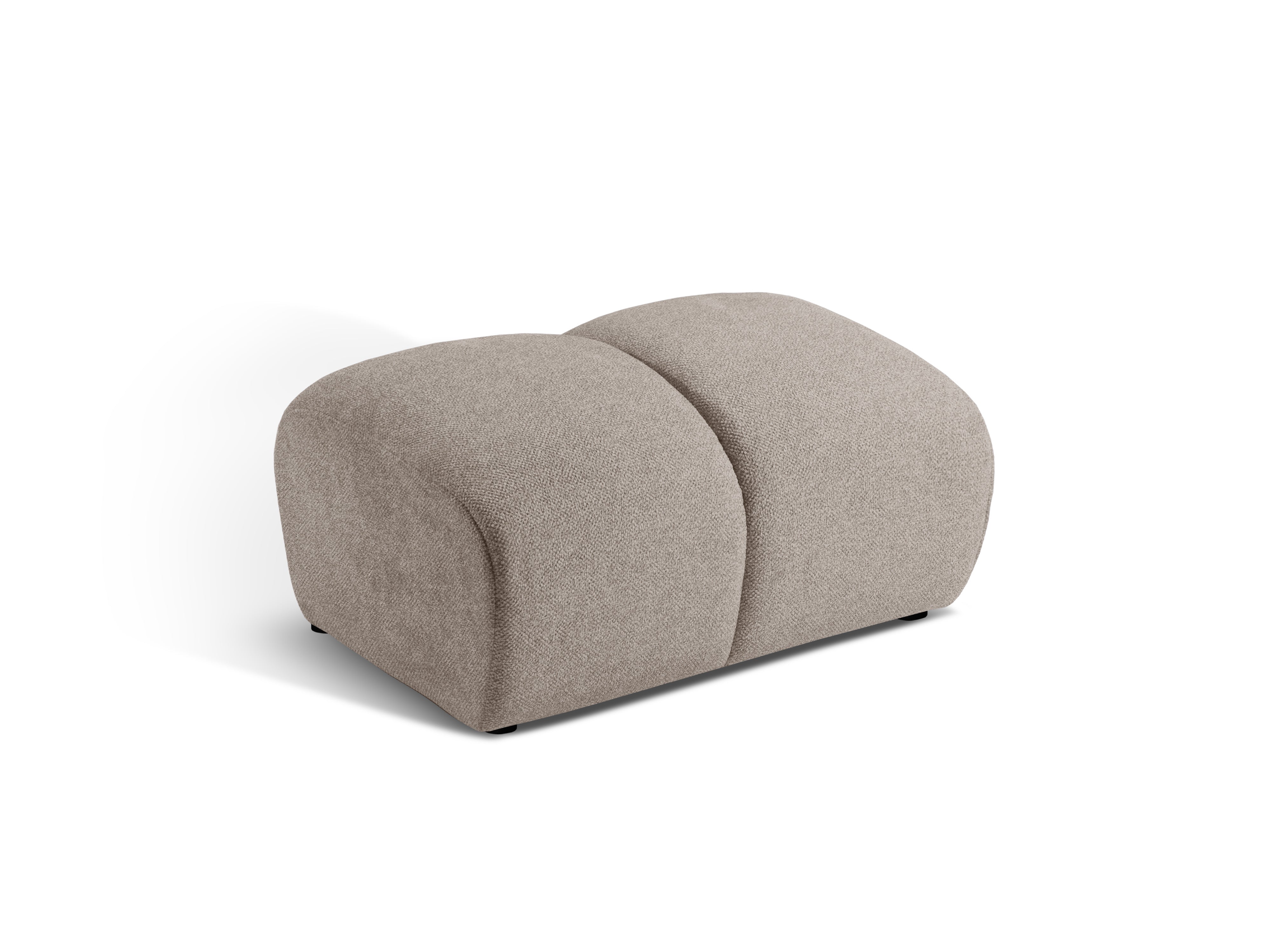 DIANA dark beige pouf chenille