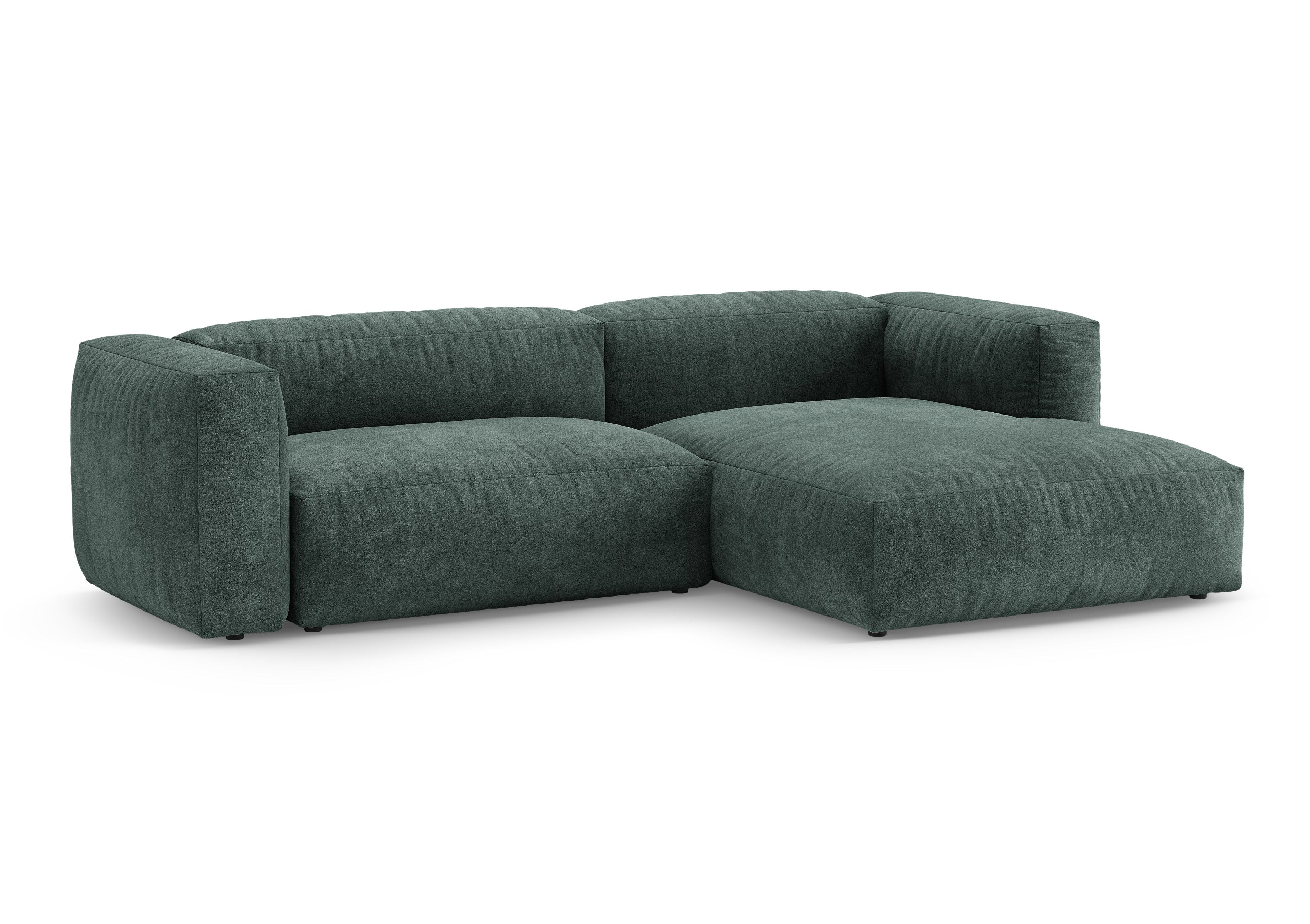 Petrol Right-Hand Velvet Corner Sofa with Sleeping Function MARTINA