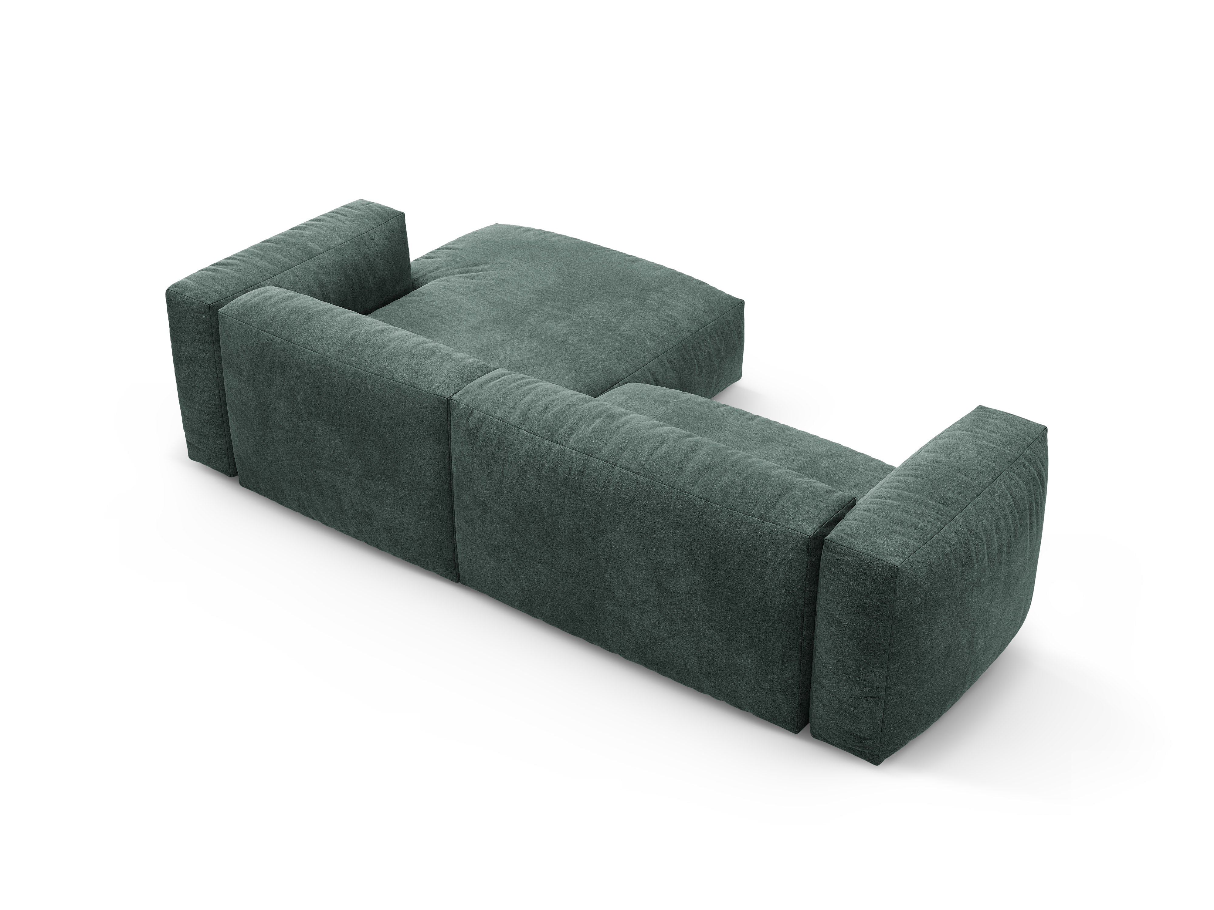 Petrol Right-Hand Velvet Corner Sofa with Sleeping Function MARTINA