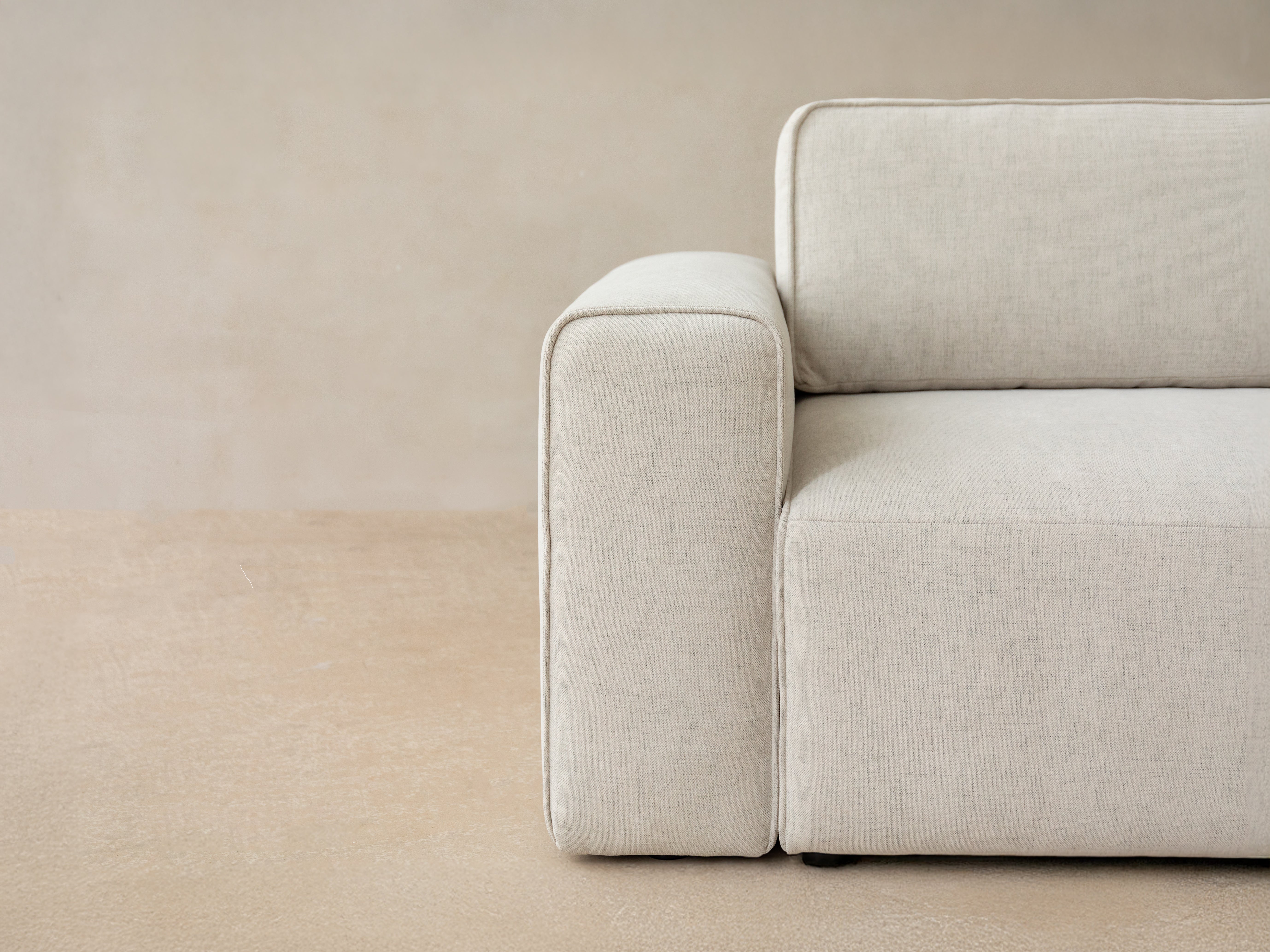 Left-facing velvet corner sofa for 3 people with sleeping function VICTOR pink