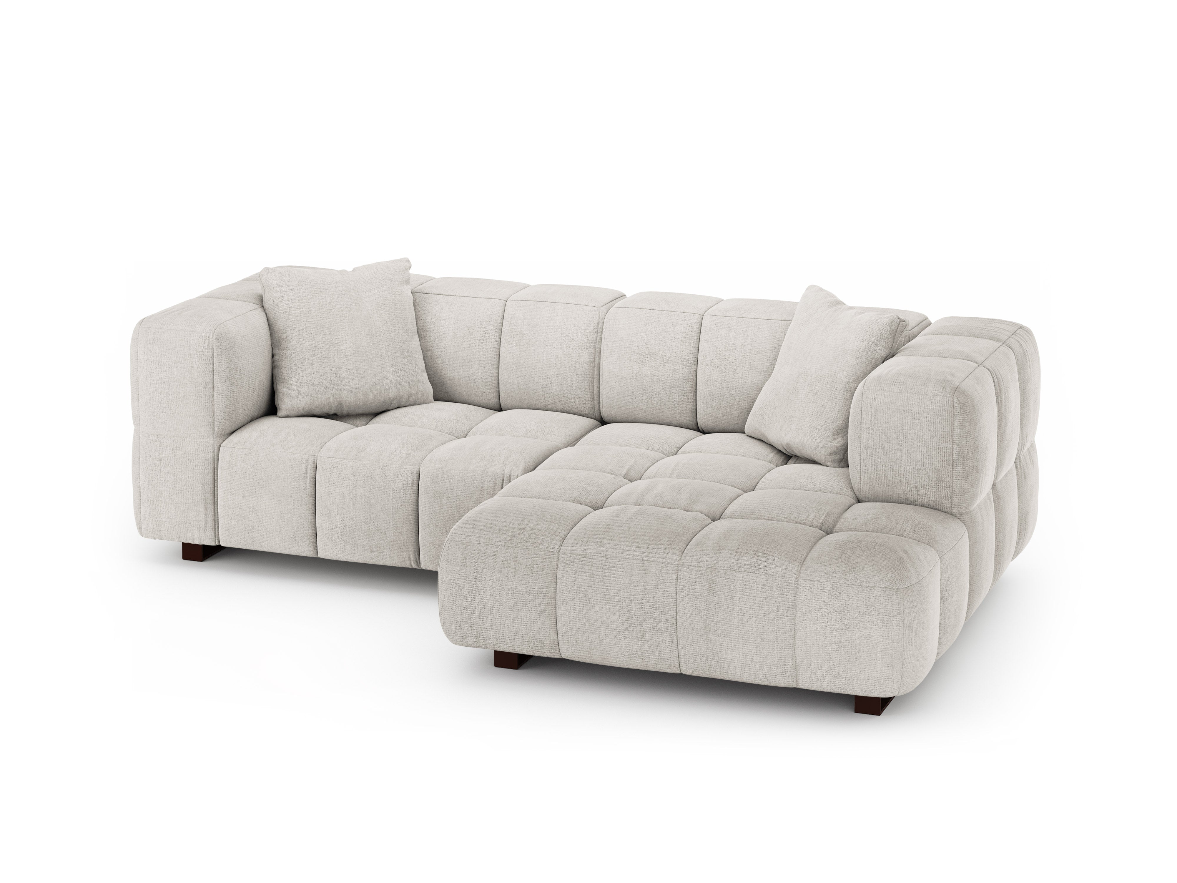 Right-facing corner sofa bed PUMA beige