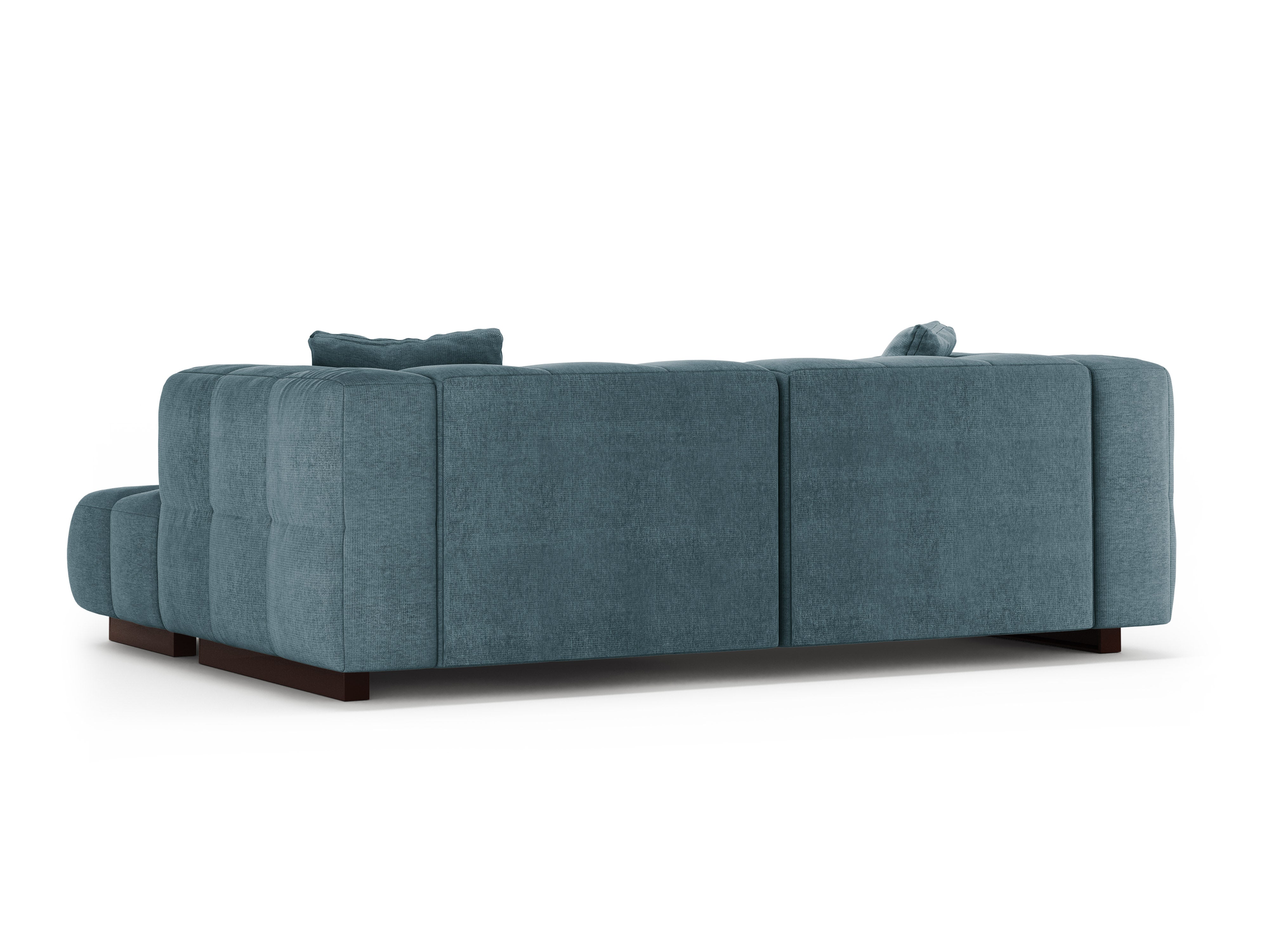 Right-facing corner sofa bed PUMA light blue