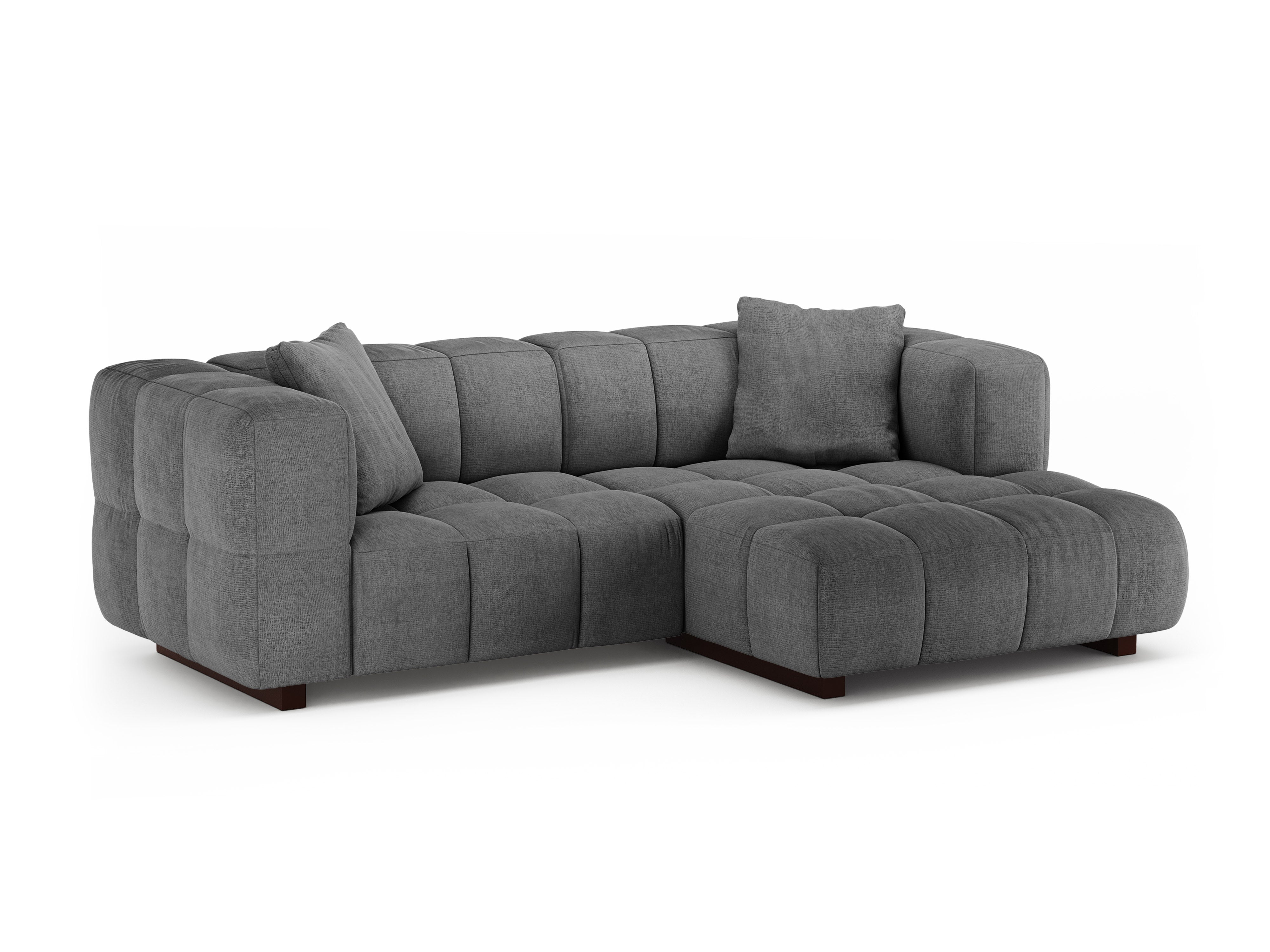 Right-sided corner sofa bed PUMA gray