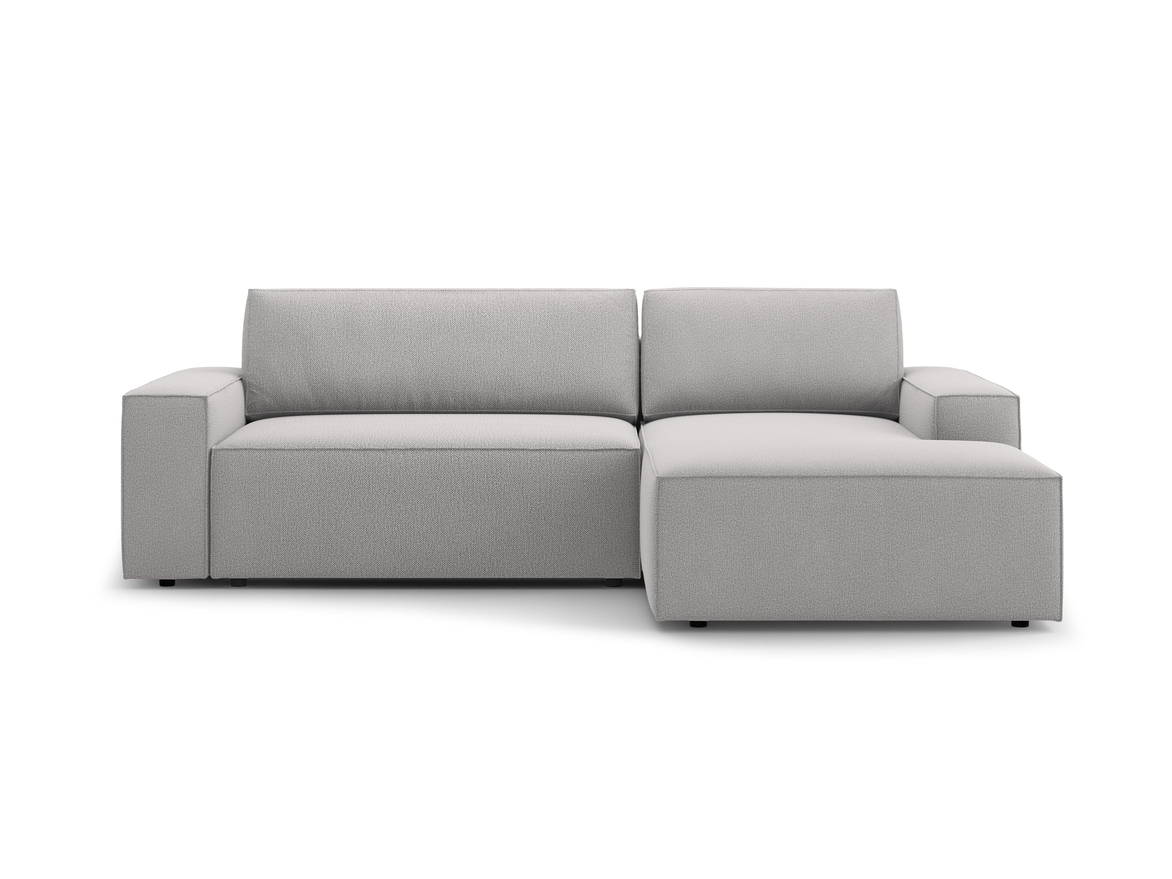 Right-facing corner sofa bed JODIE light gray