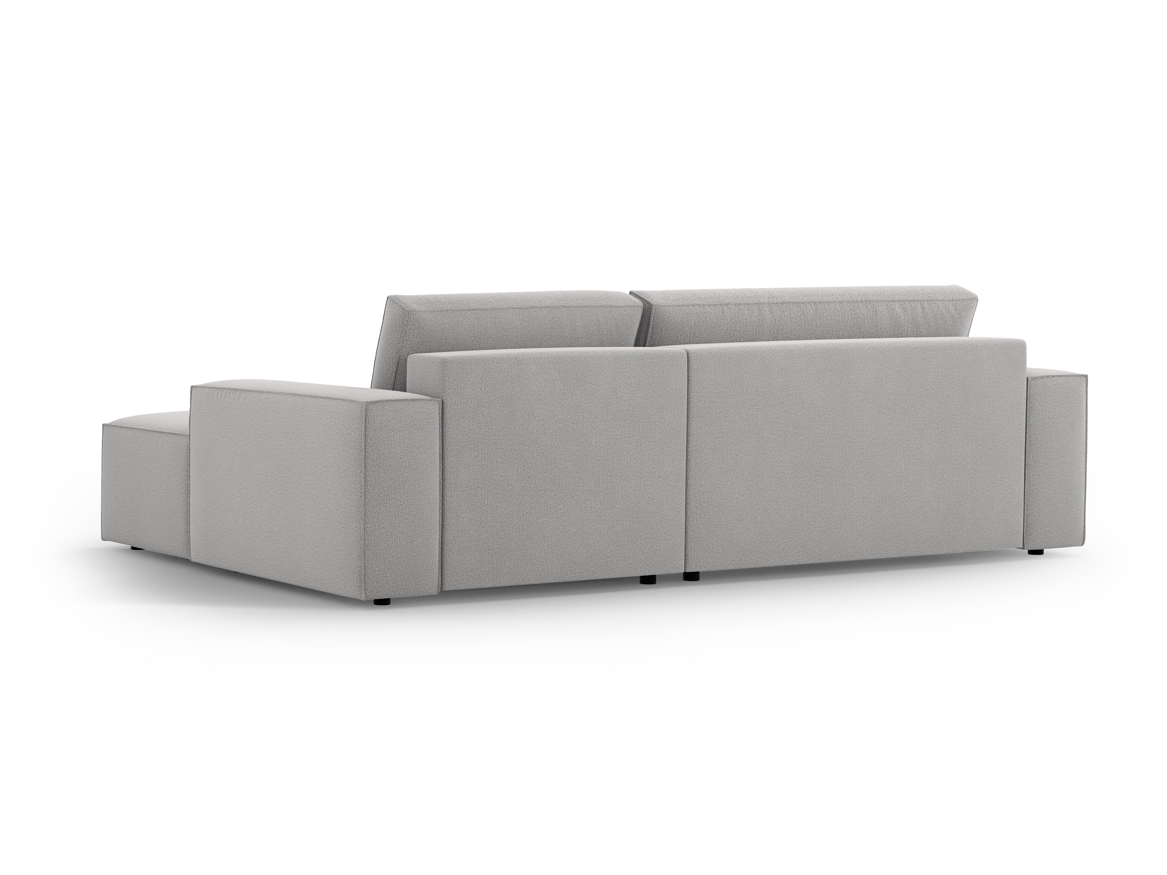 Right-facing corner sofa bed JODIE light gray