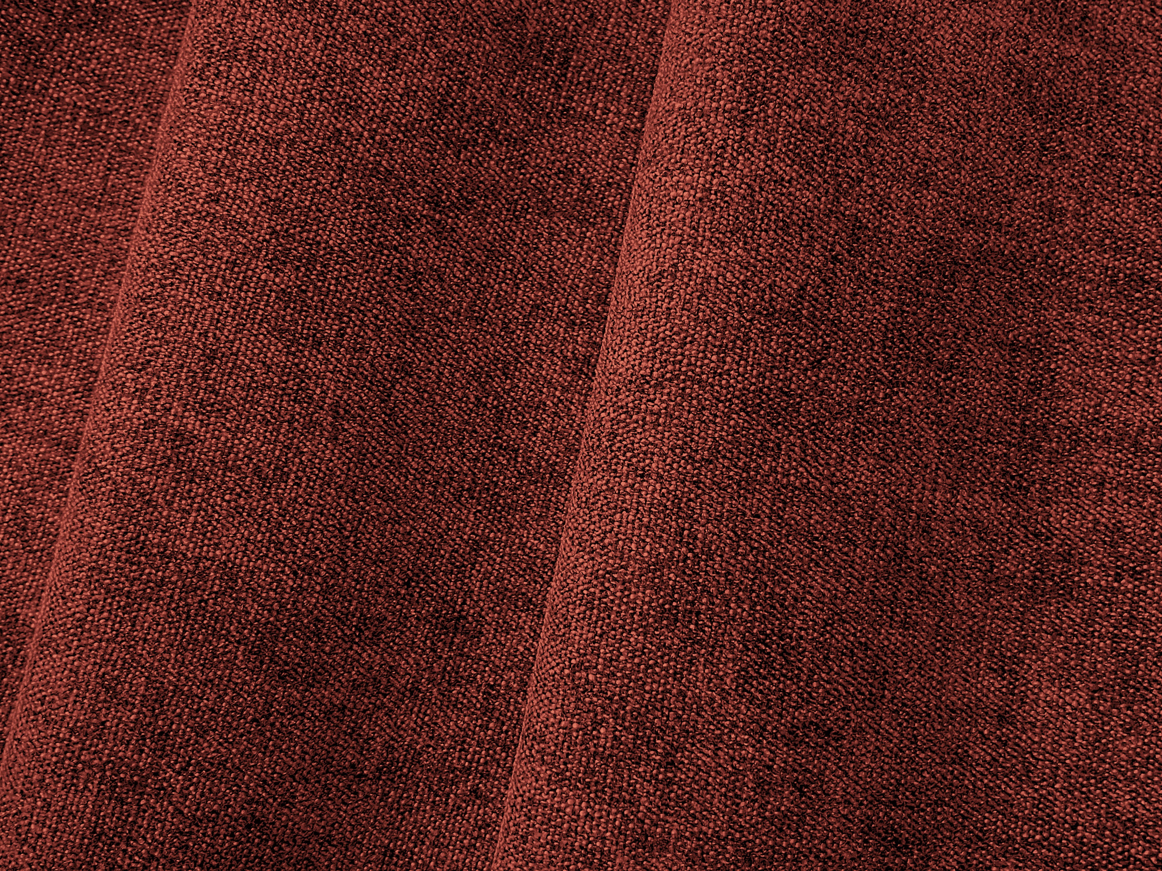Right-facing 3-seater modular sofa BLOOM red chenille