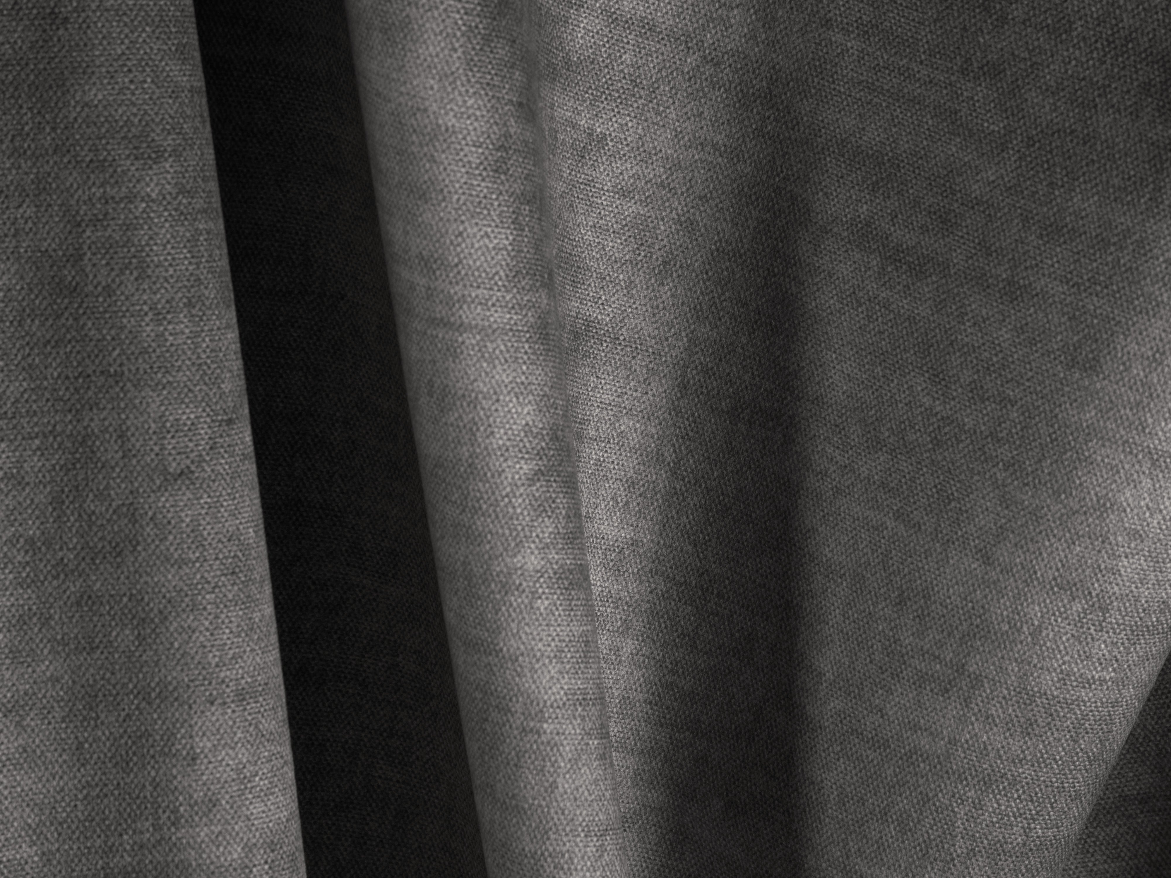 Right-sided 2-person velvet corner Martin Gray