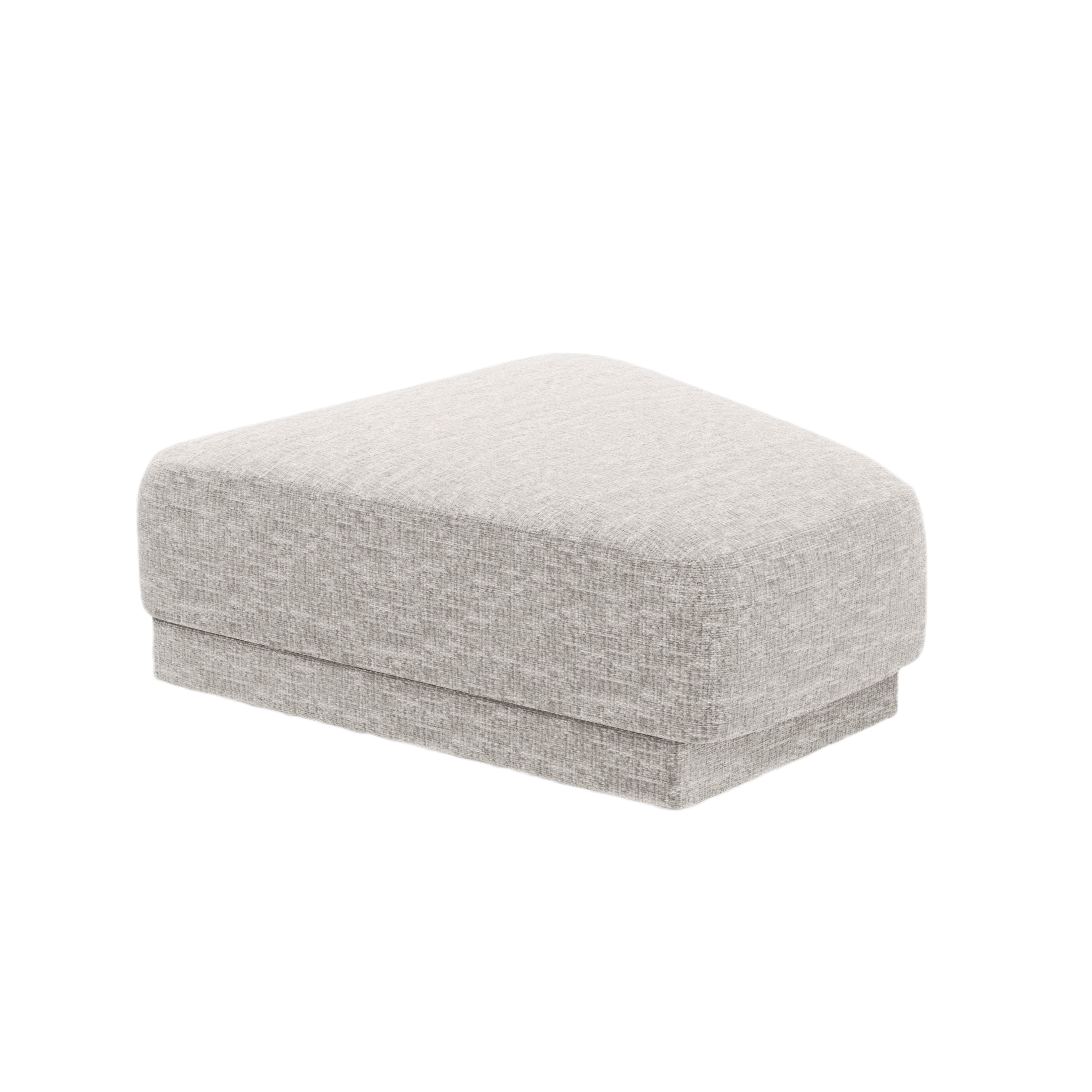 Puf / modul MILEY šedý šenil