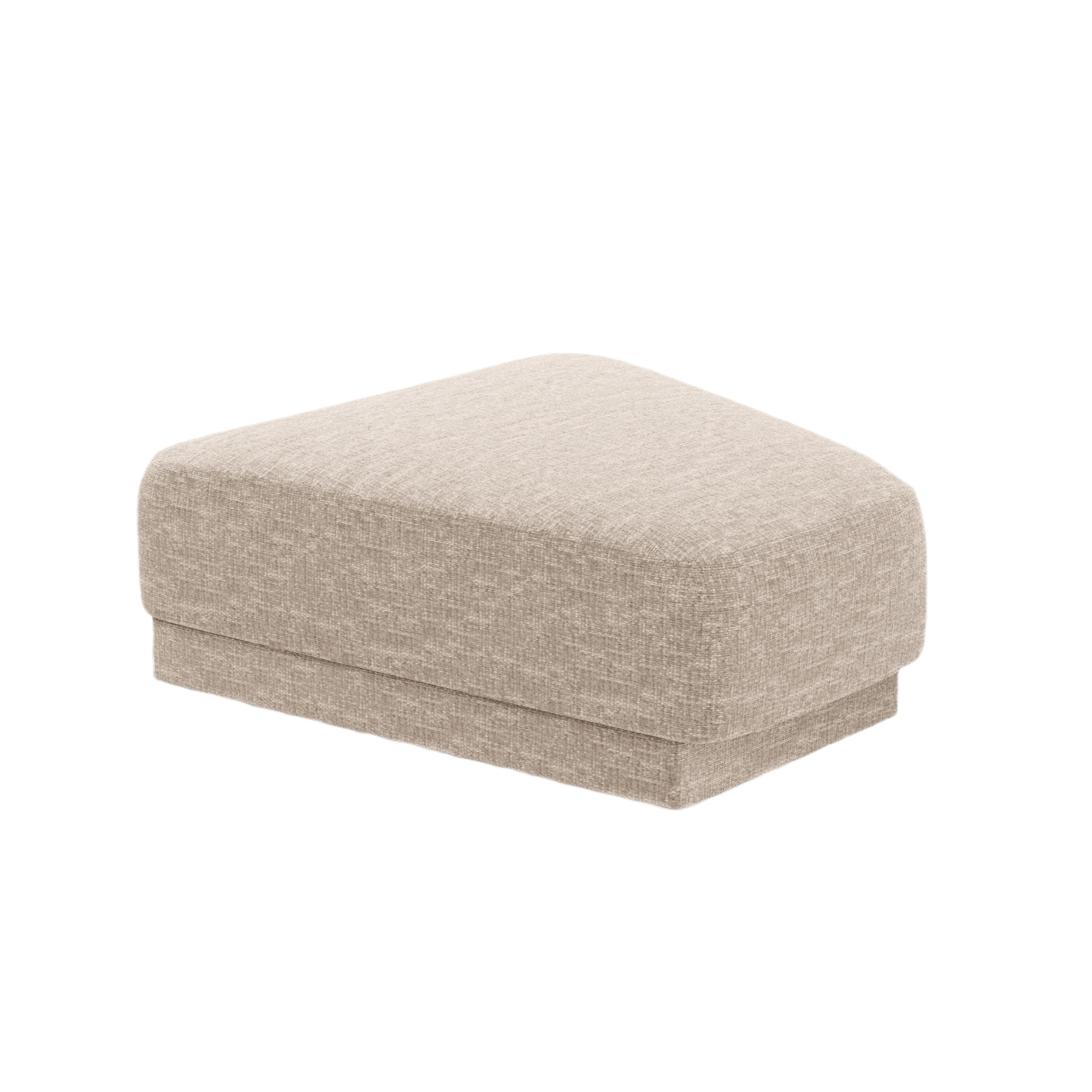 Pouf / module MILEY beige chenille