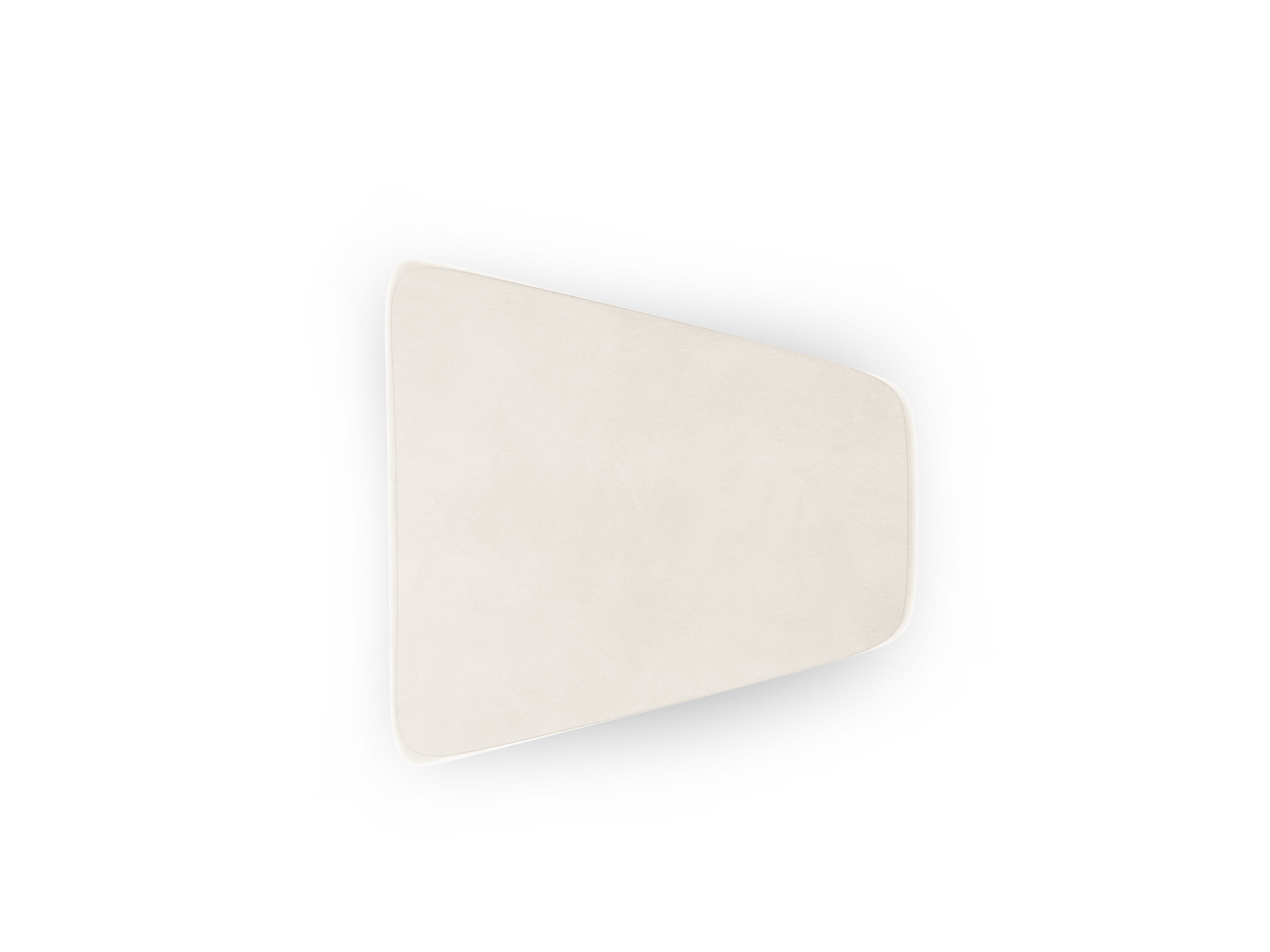 Puf / modul z jemného zamatového materiálu MILEY svetlo béžový