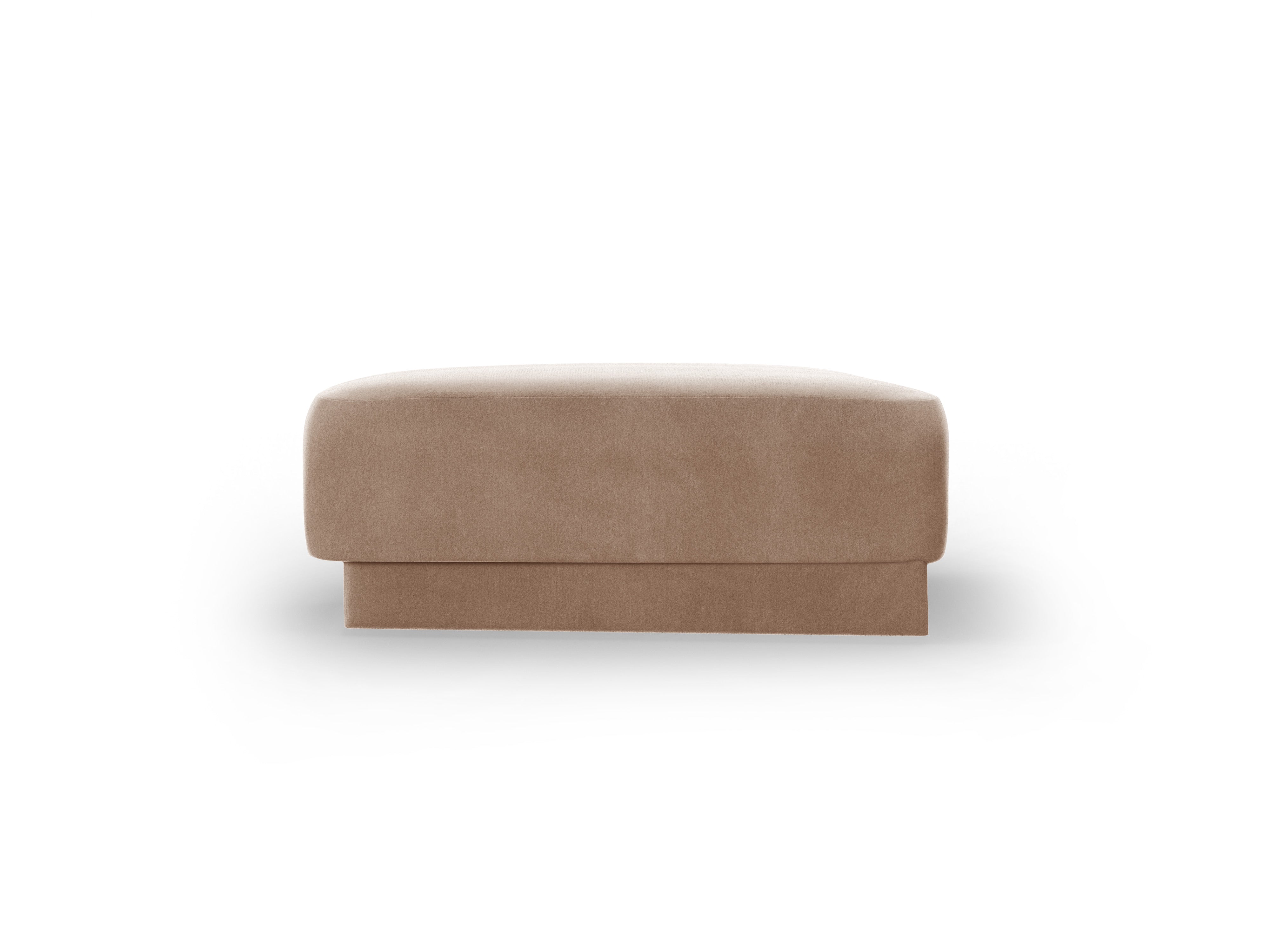 Puf / modul z jemného zamatového materiálu MILEY cappuccino
