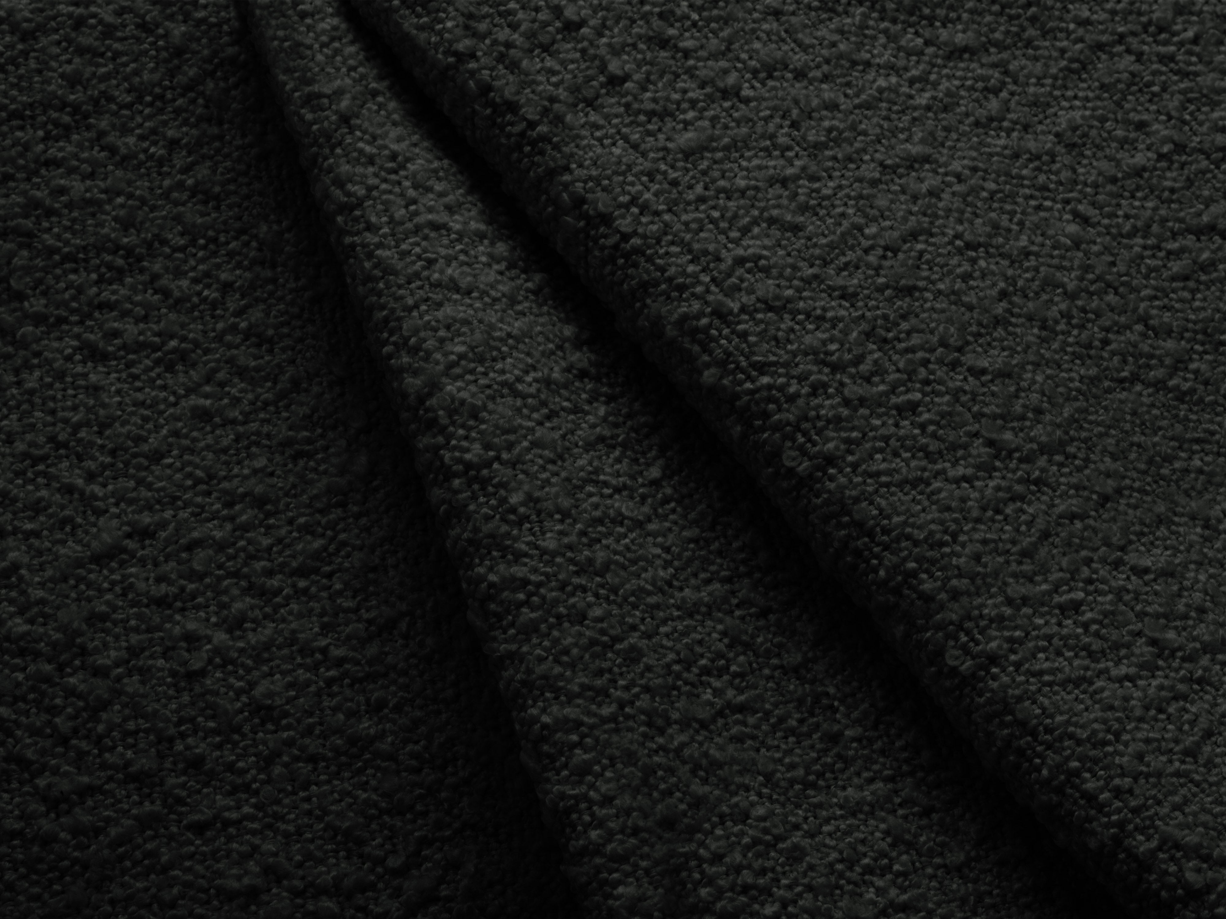 Modulárny rohový gauč so stolíkom 3-miestny ľavostranný MILEY čierny boucle