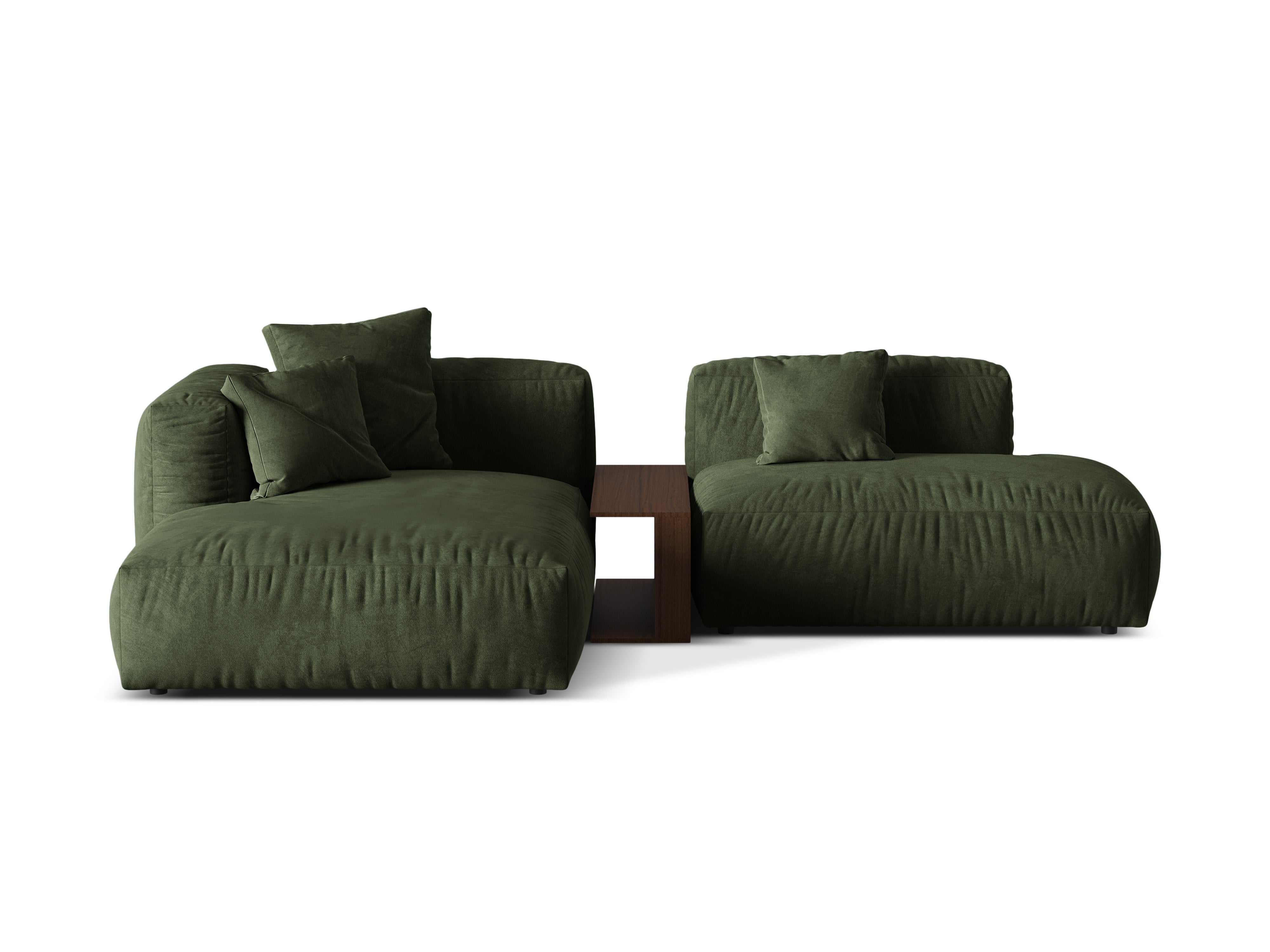 Left -handed velvet corner with Martin Zielony table