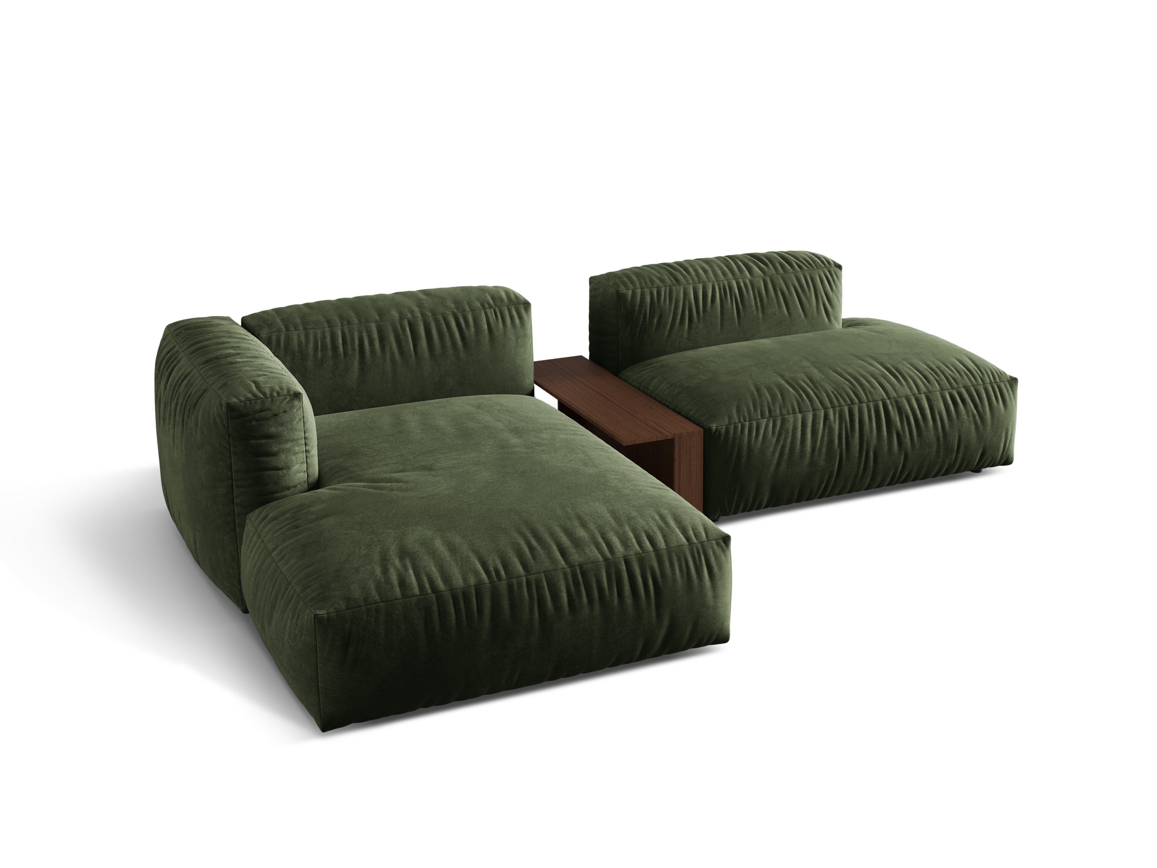 Left -handed velvet corner with Martin Zielony table