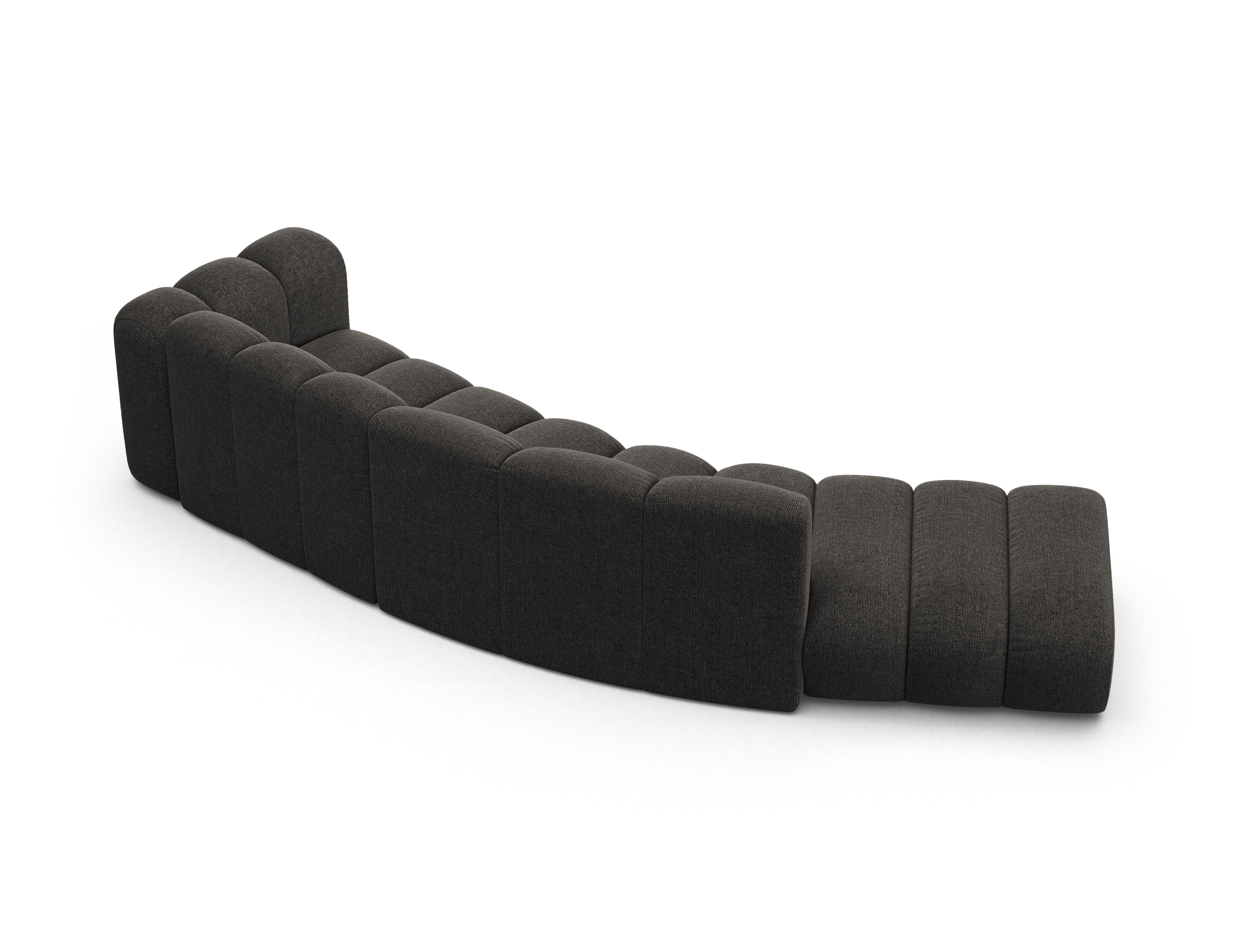Sofa pre 5 osôb ľavostranná LUPINE šedý szenil