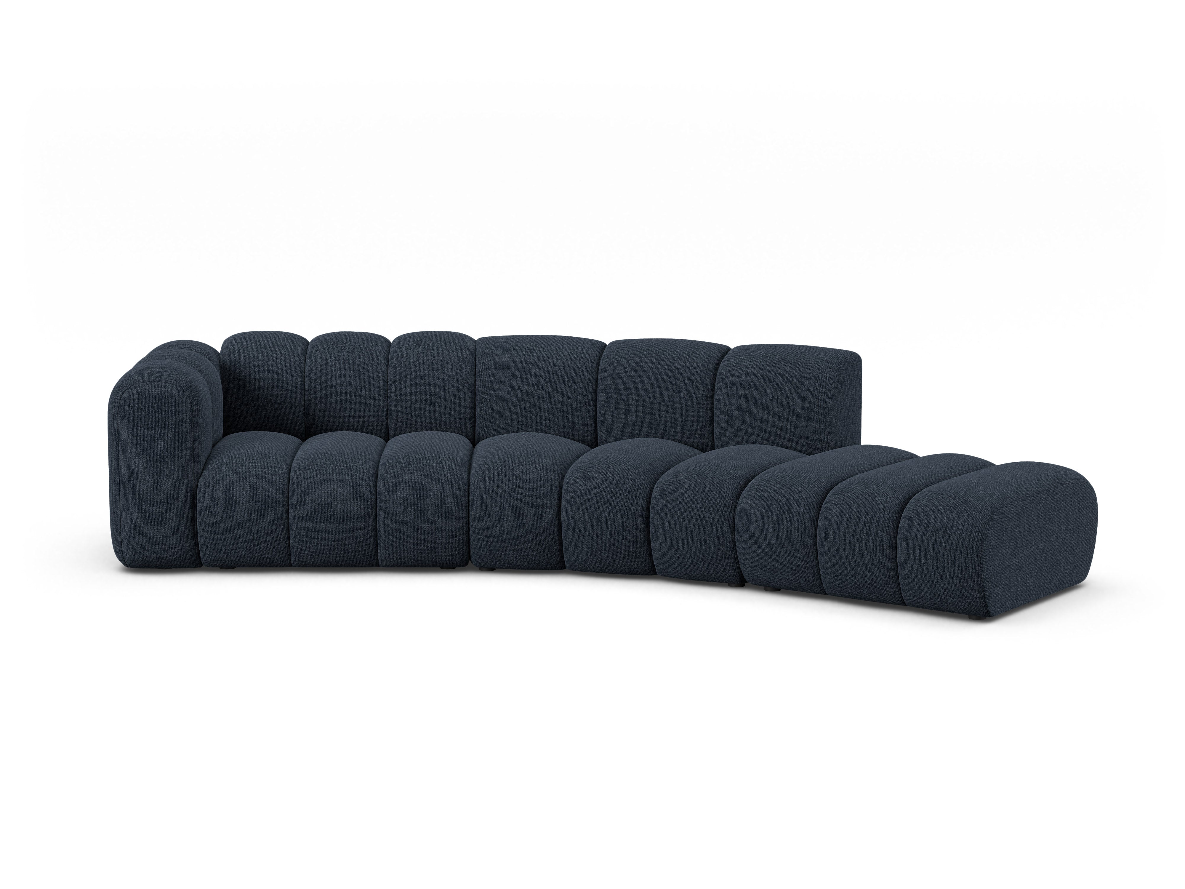 Sofa pre 5 osôb pravostranná LUPINE granátový szenil
